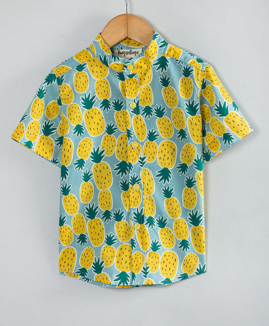 PINEAPPLE PRINT BOYS SHIRT