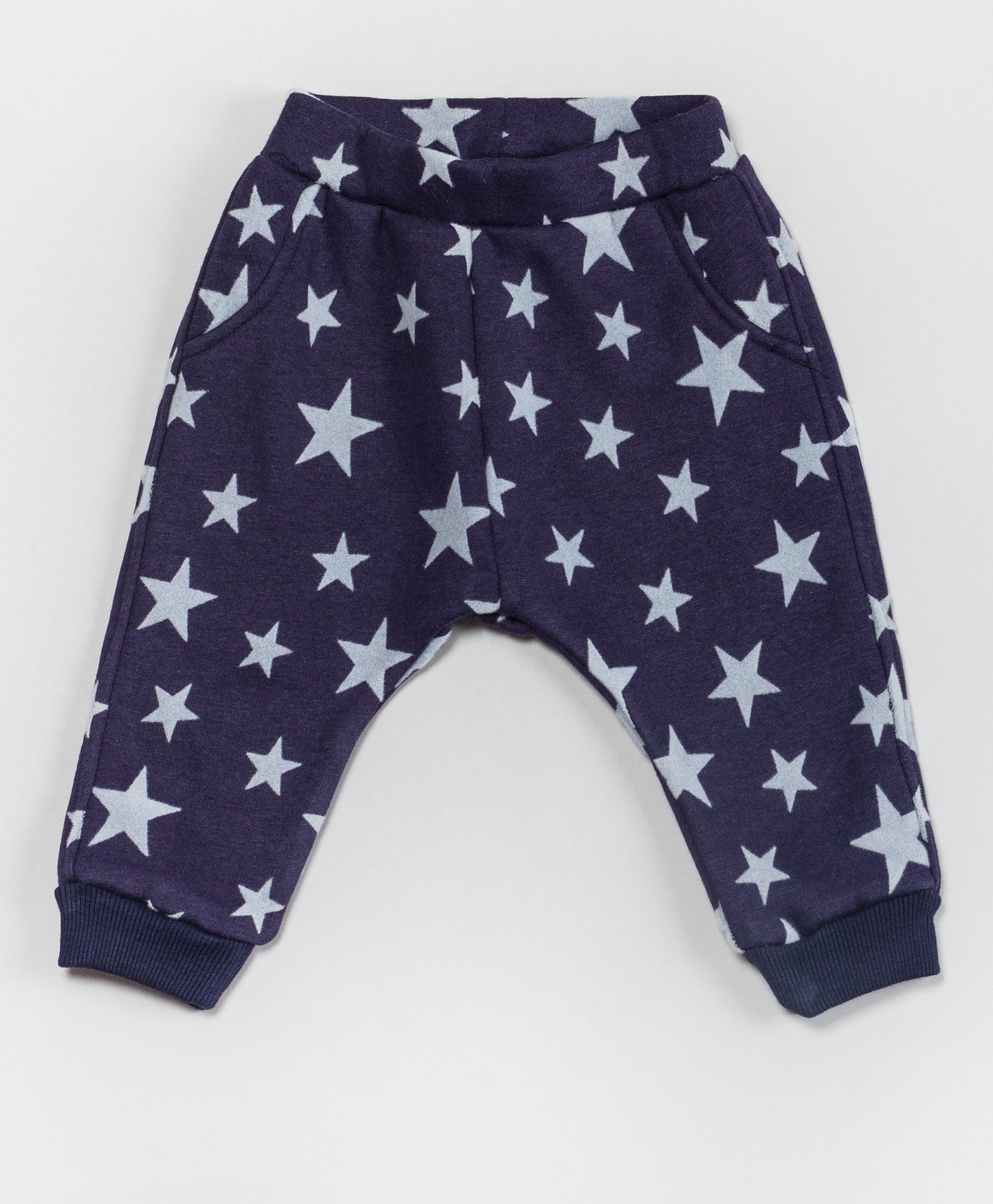 STAR PRINT WINTER INFANT ONESIE AND PJ SET
