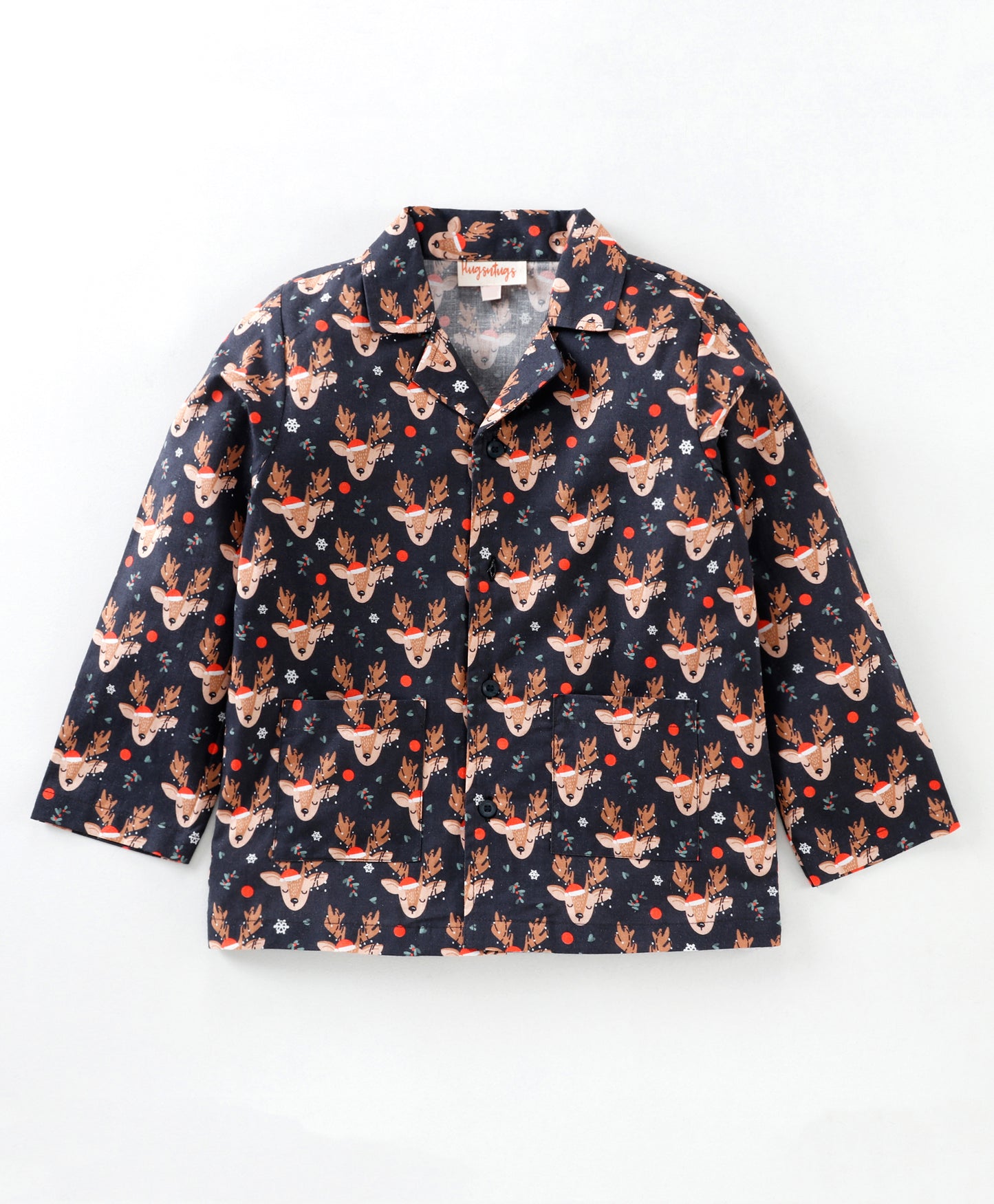 REINDEER PRINT COTTON NIGHTSUIT