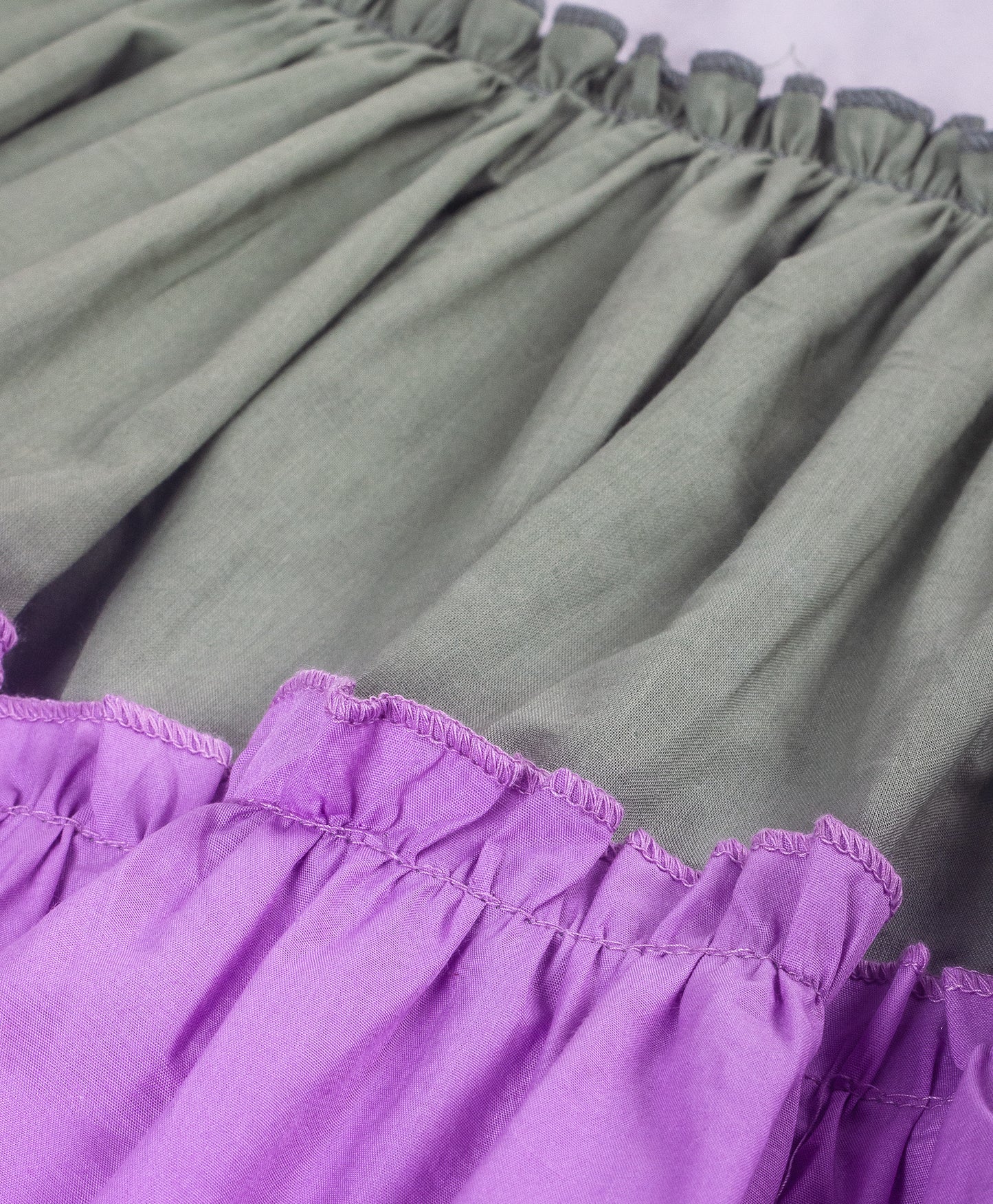 COLOR BLOCK DRESS GREEN