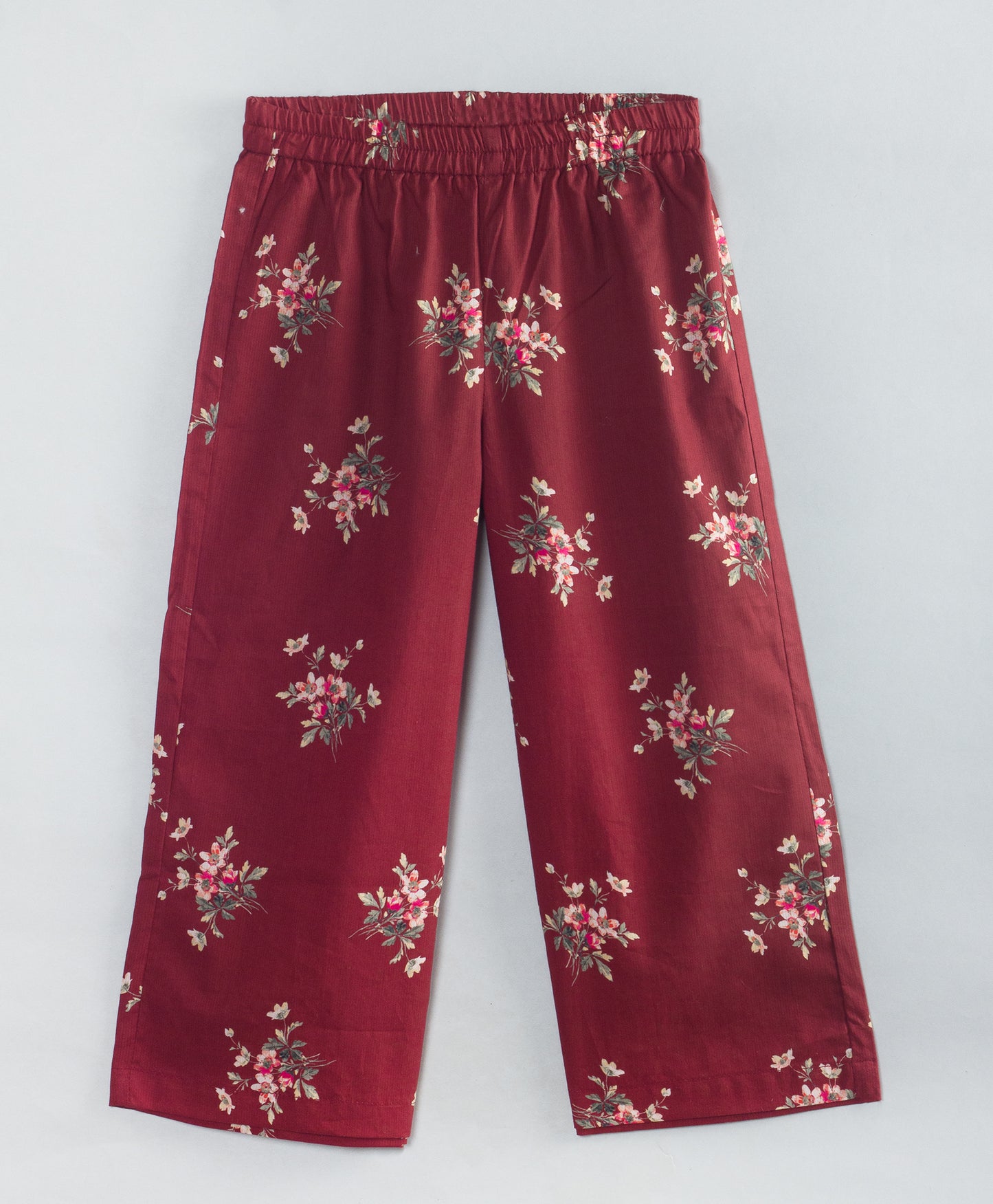 MAROON FLOWER PRINT COORDINATE SET