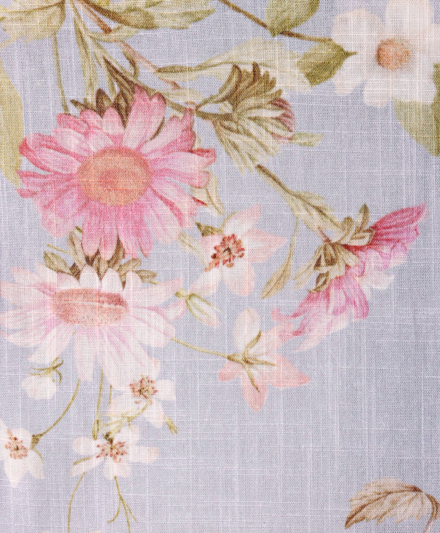 ENGLISH ROSE PRINT GREY FLORAL TOP
