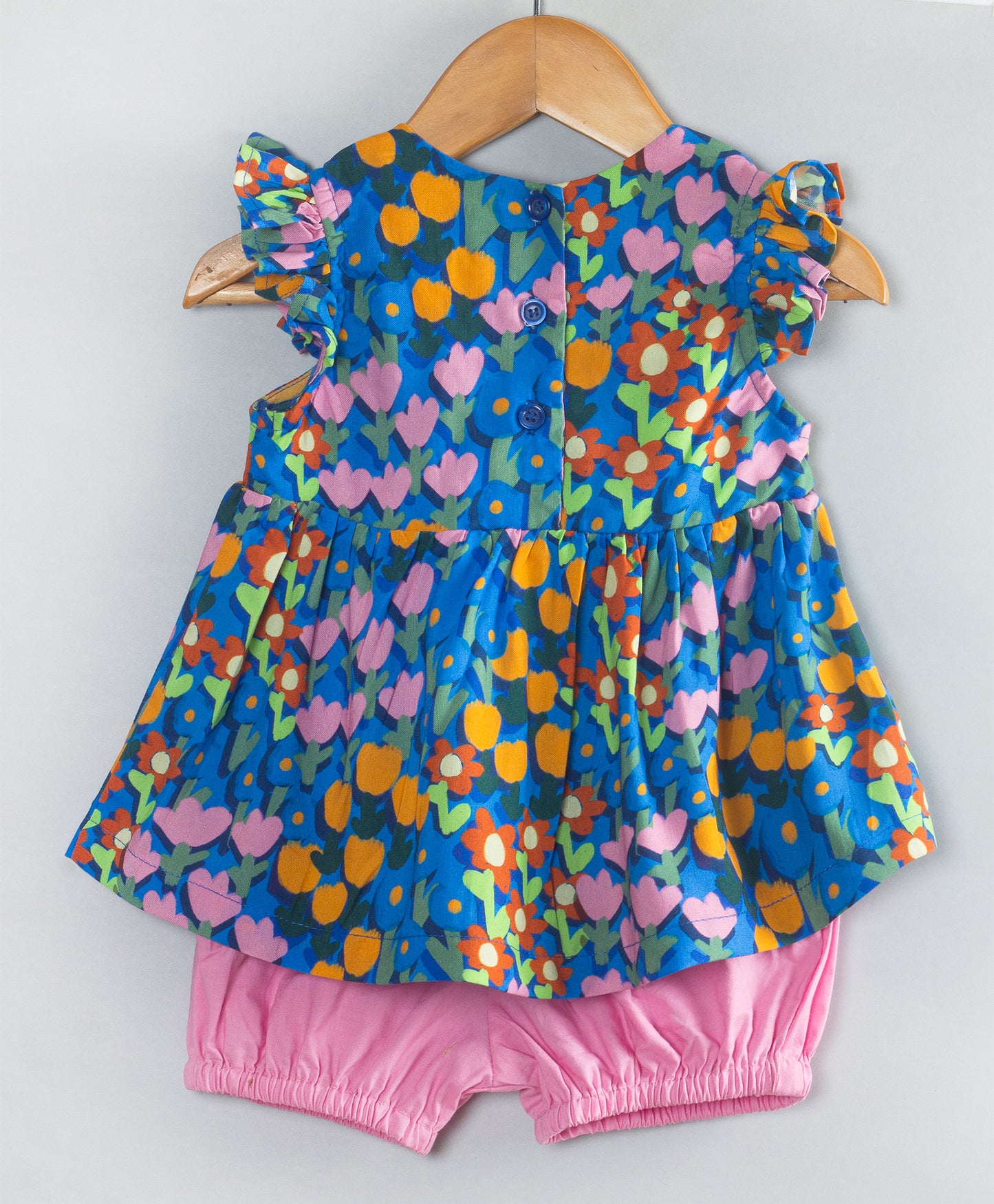 TULIP FLORAL PRINT INFANT SET