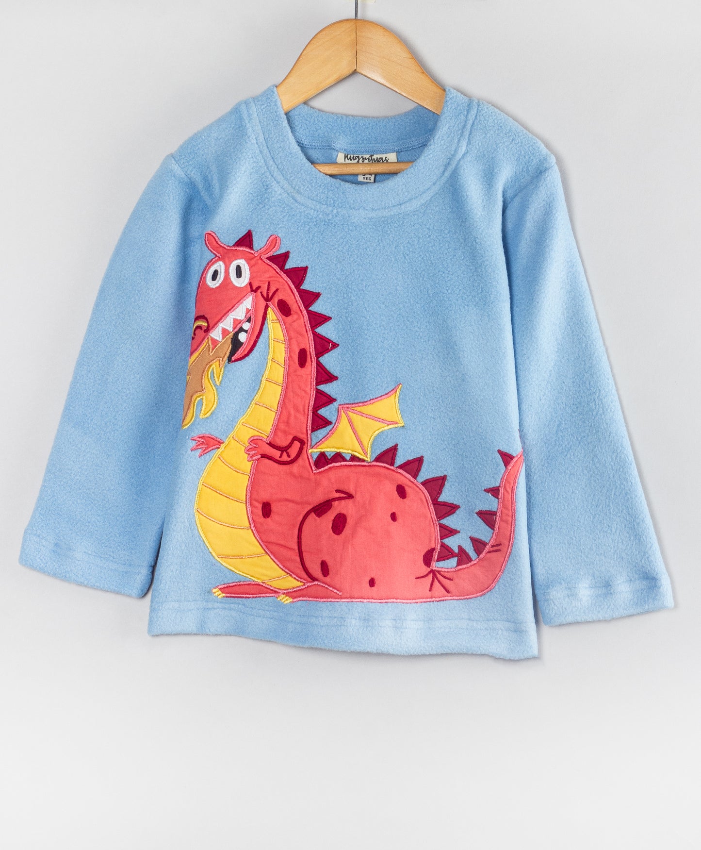 DRAGON PATCHWORK LIGHT BLUE FLEECE SET