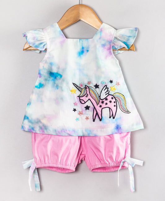 UNICORN PATCHWORK INFANT GIRLS SET