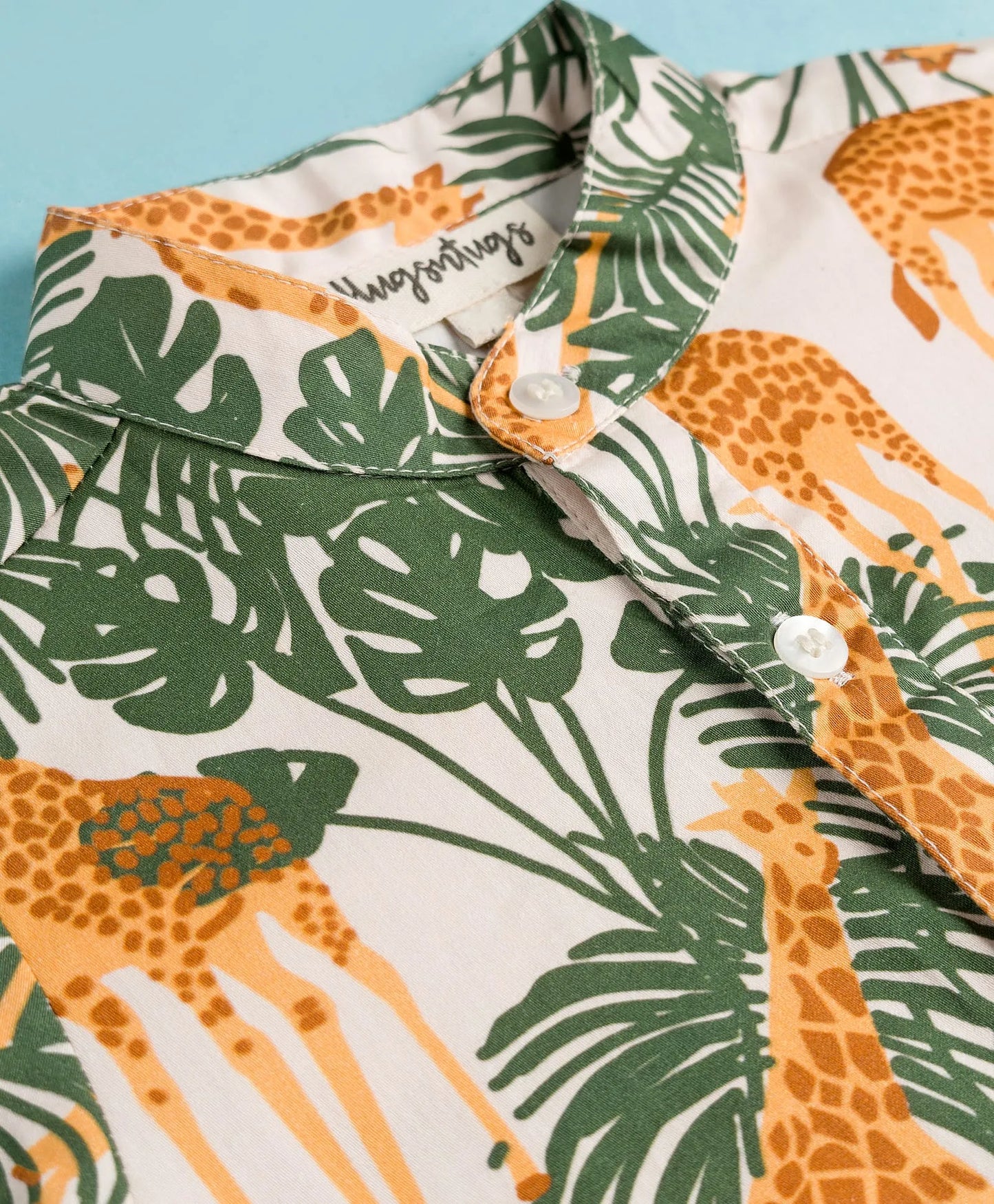 JUNGLE PRINT BOYS KURTA SET
