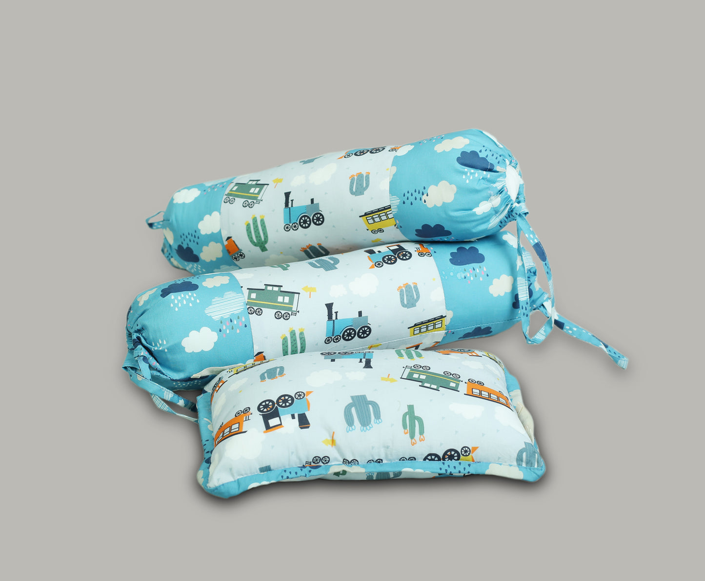 TRAIN PRINT COT SET
