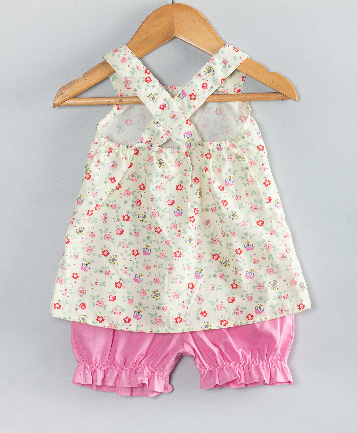 PASTEL YELLOW FLORAL PRINT INAFNT SET