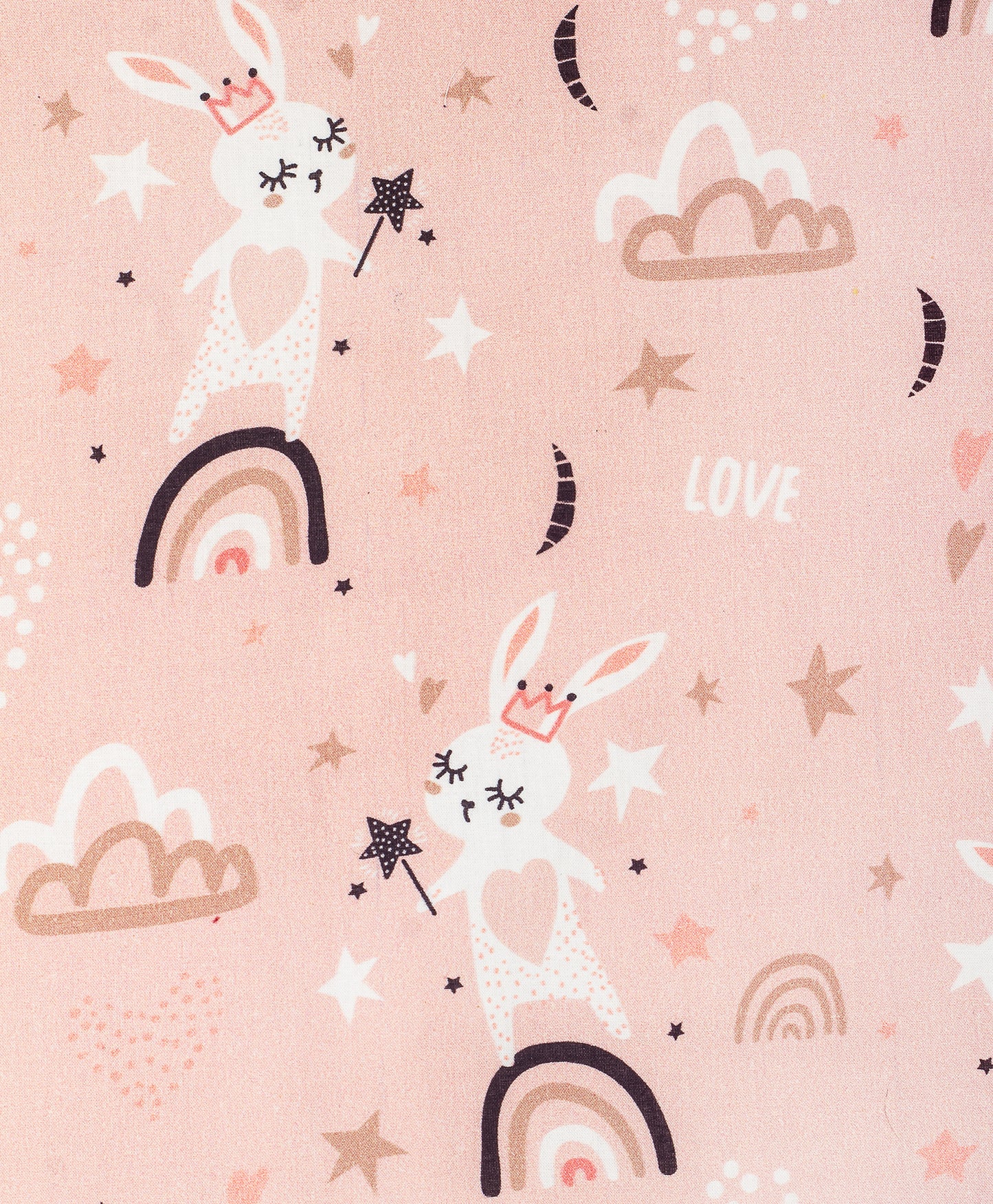 BUNNY AND RAINBOW PRINT AC QUILT