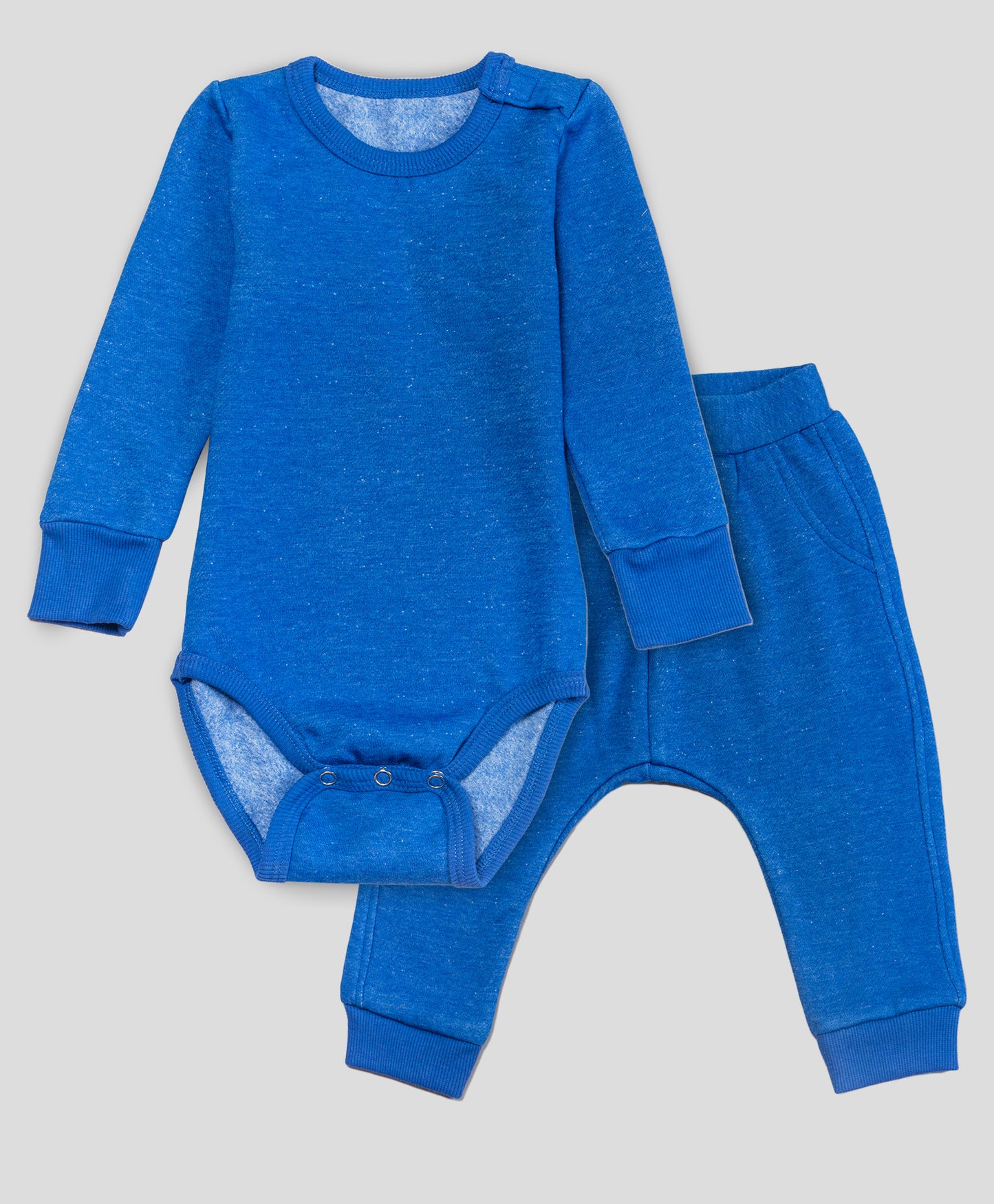 ROYAL BLUE SOLID ONESIE AND PJ SET