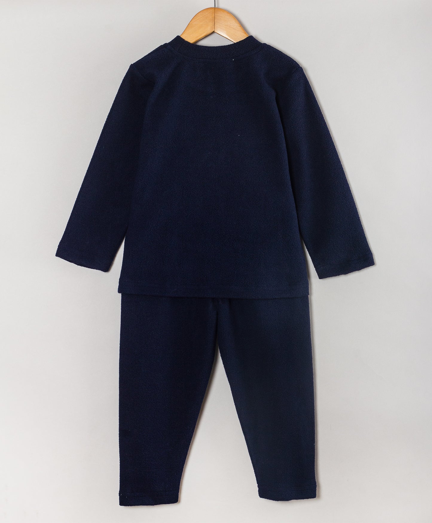 BEAR PATCHWORK NAVY FLEECE SET