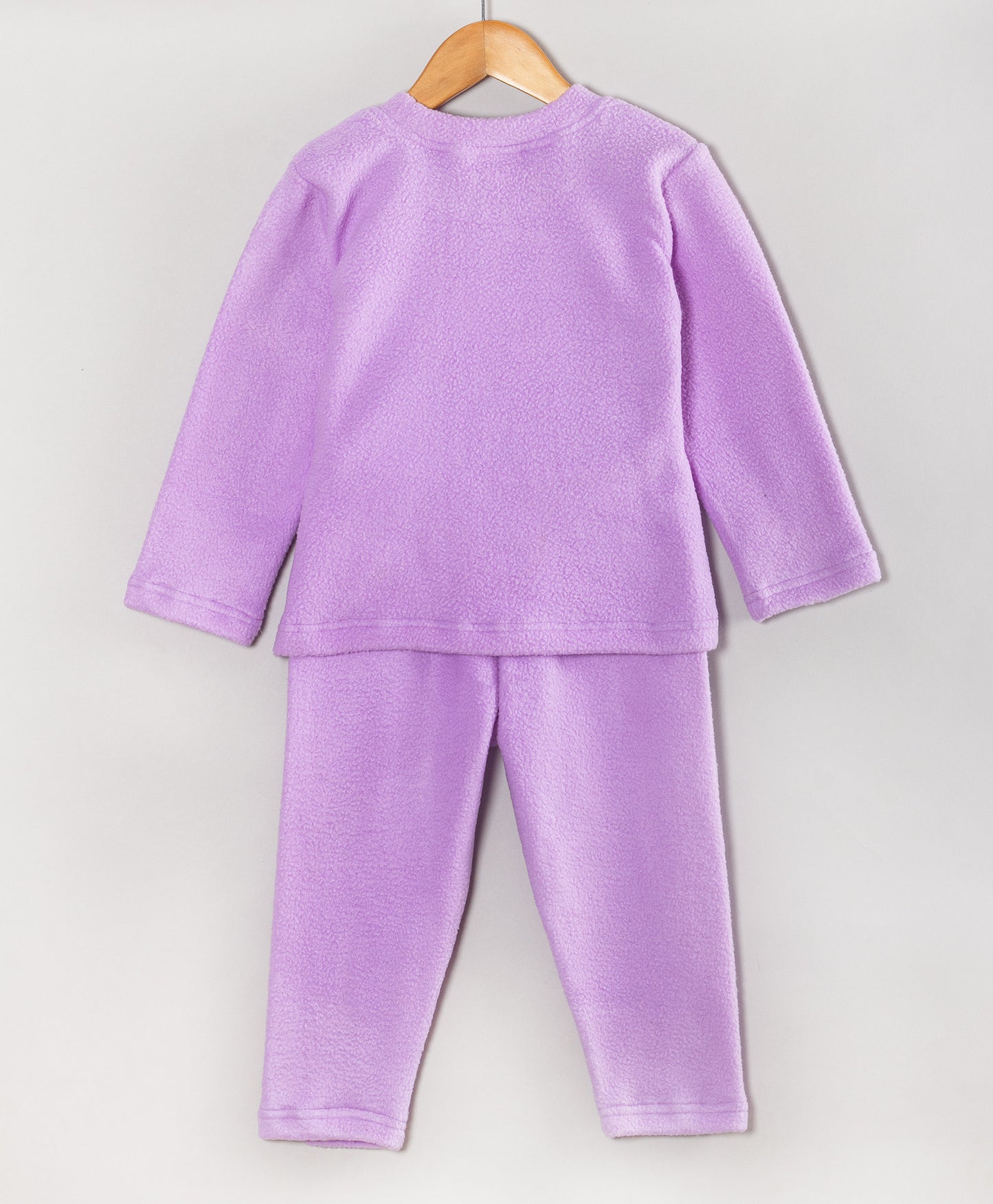 OWL PATCHWORK LILAC FLEECE SET