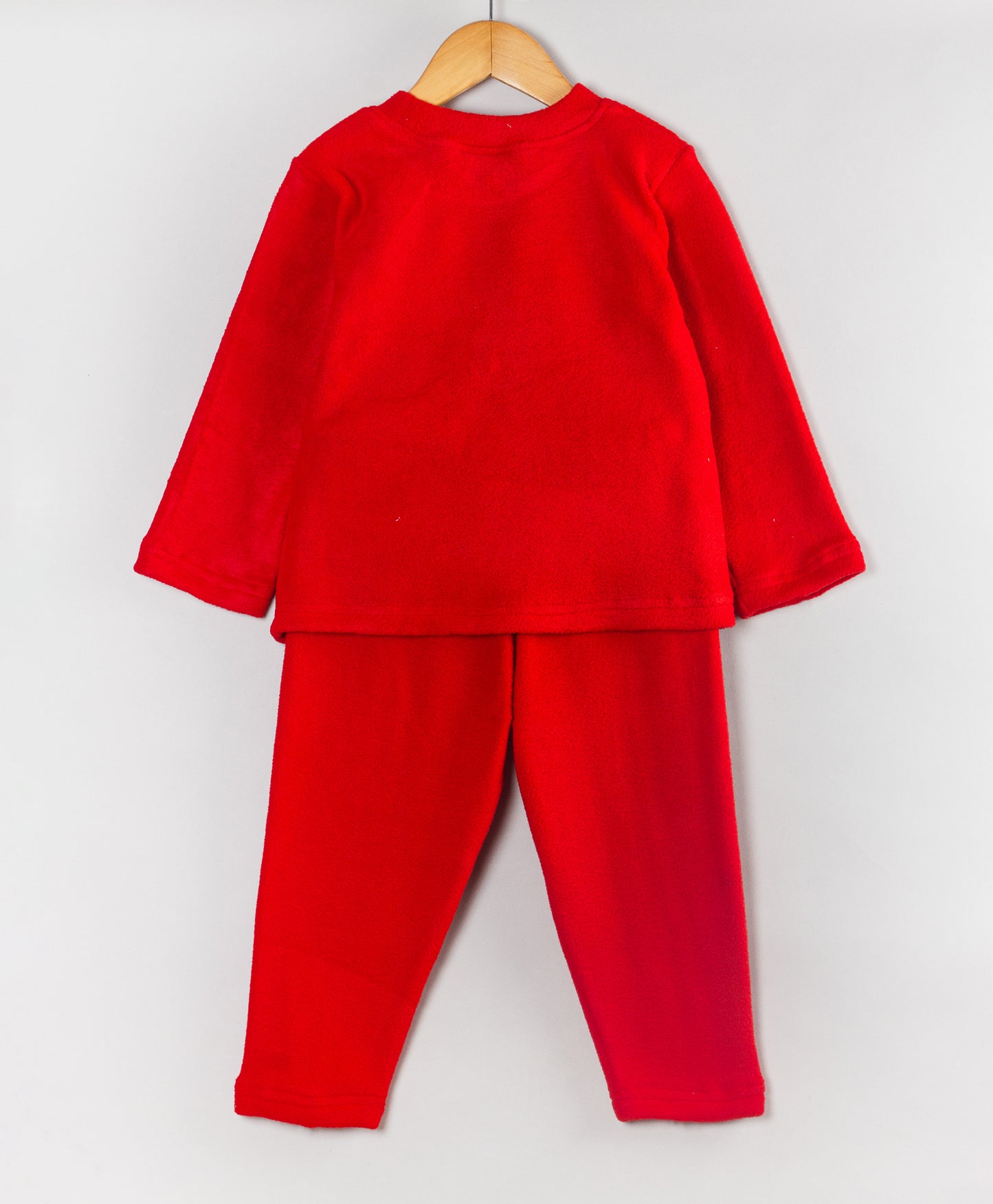 CAR DRIVE PATCHWORK RED FLEECE SET
