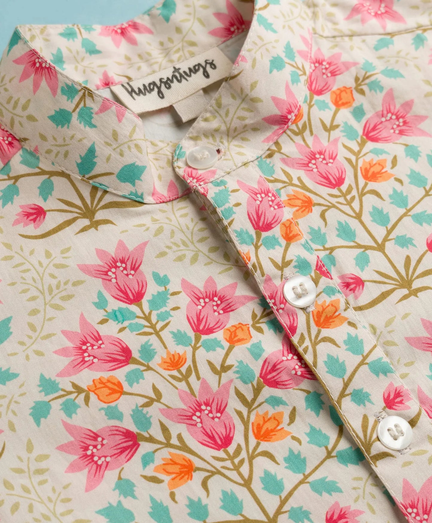 INDIAN FLORAL BUNCH PRINT KURTA SET
