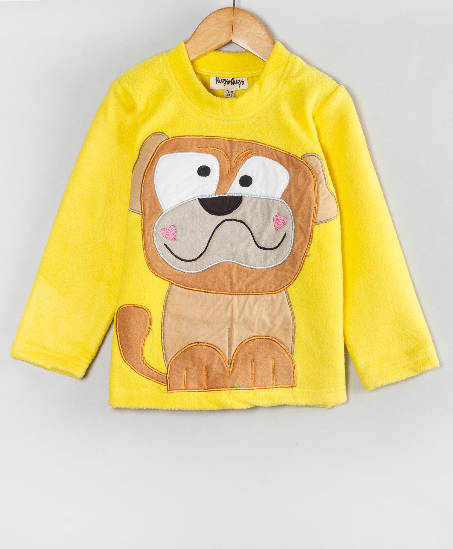DOG PATCHWORK YELLOW FLEECE SET