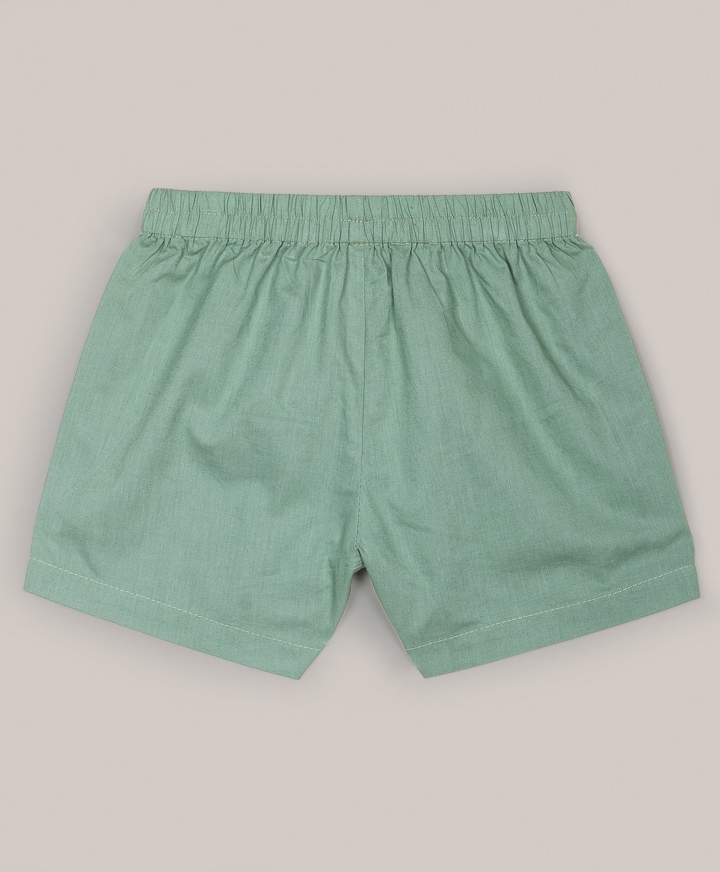 SAGE GREEN SHORTS WITH BOW TIE UP AT WAIST