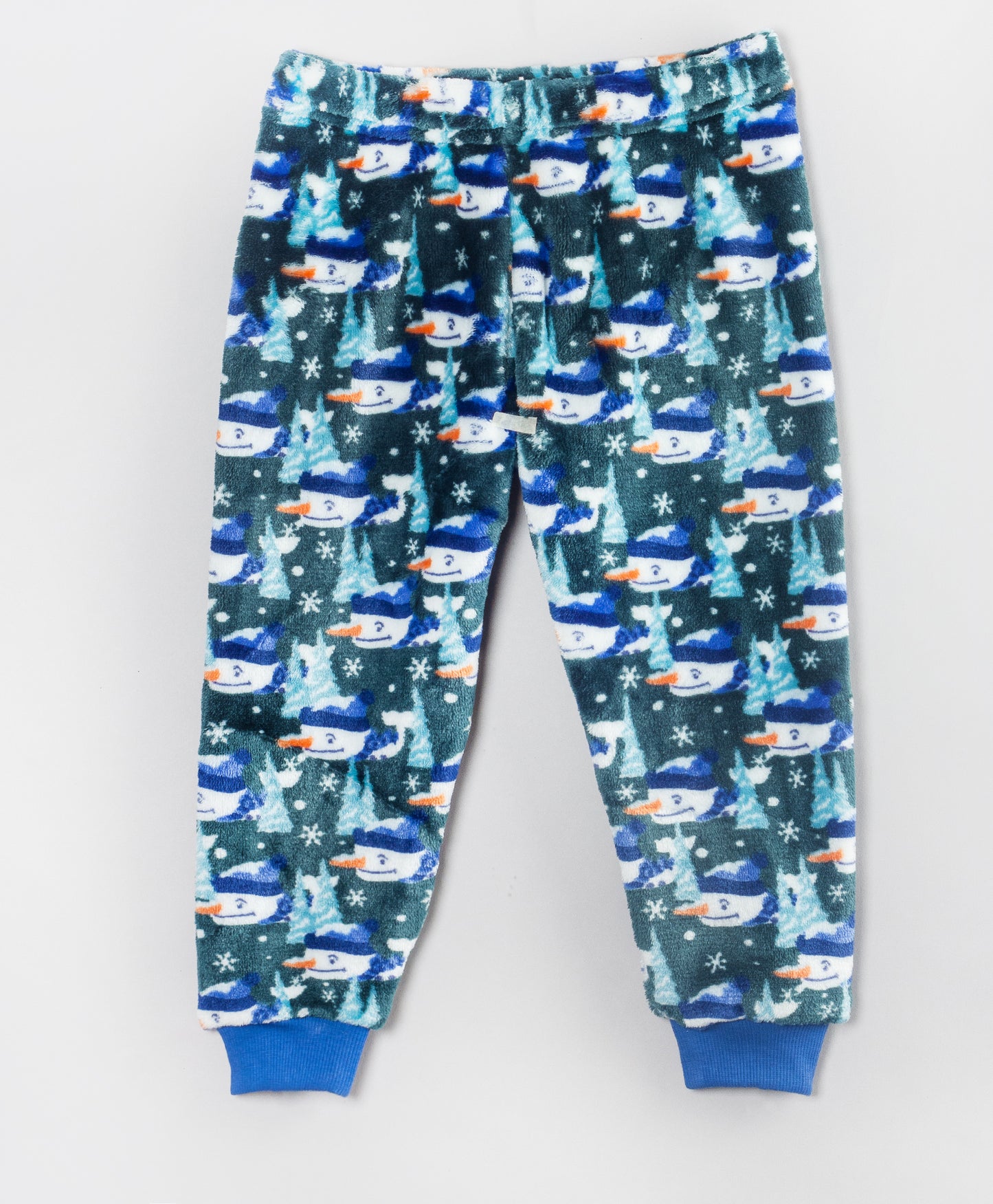 SNOWMAN AND SNOWFLAKES PRINT POLAR FLEECE TRACKSUIT