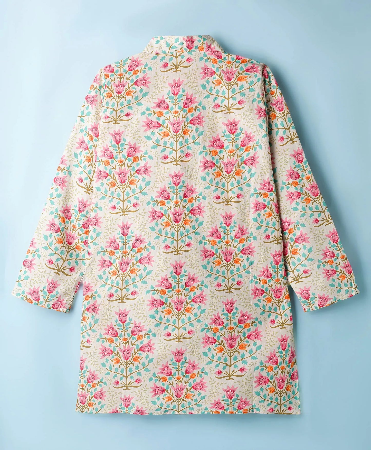 INDIAN FLORAL BUNCH PRINT KURTA SET