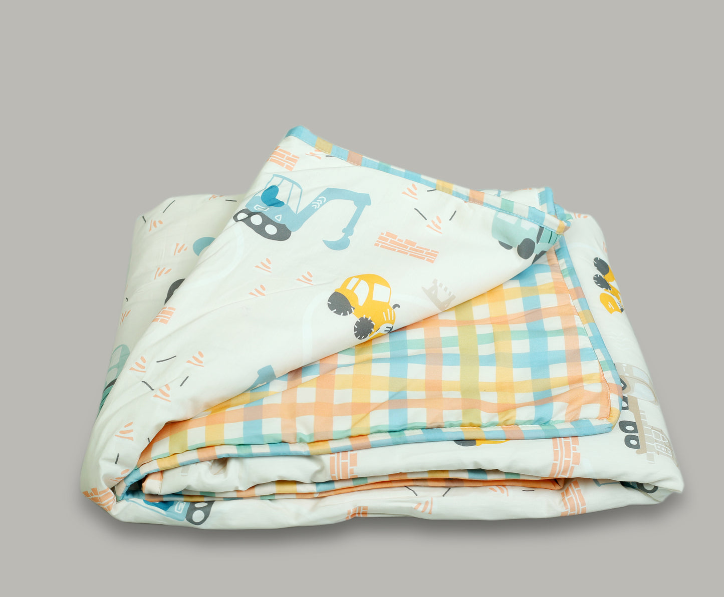 CRANE AND CHECK PRINT COT SET