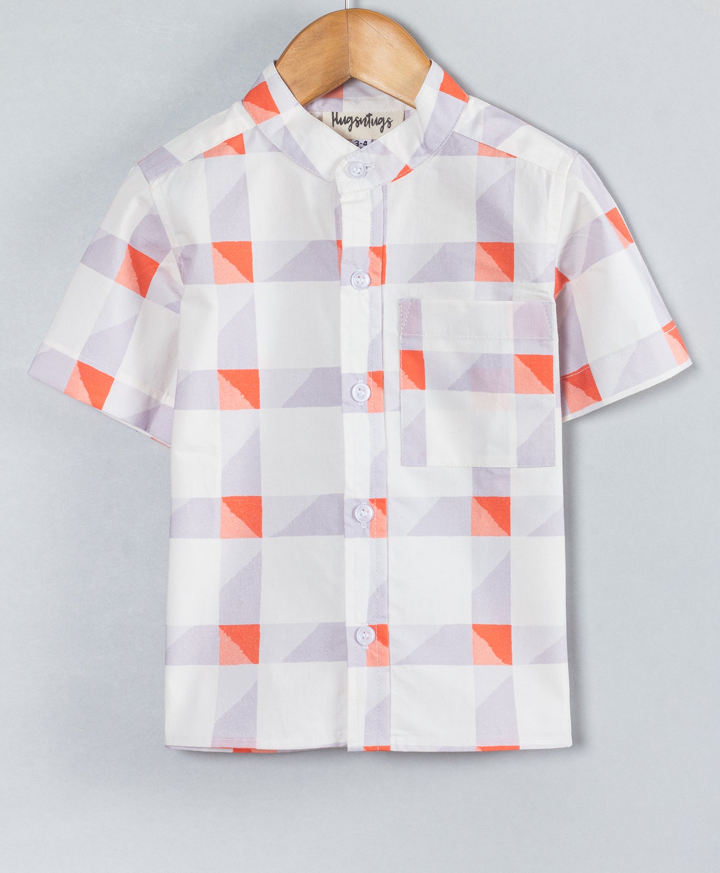 GEOMETRIC PRINT BOYS SHORTS SET