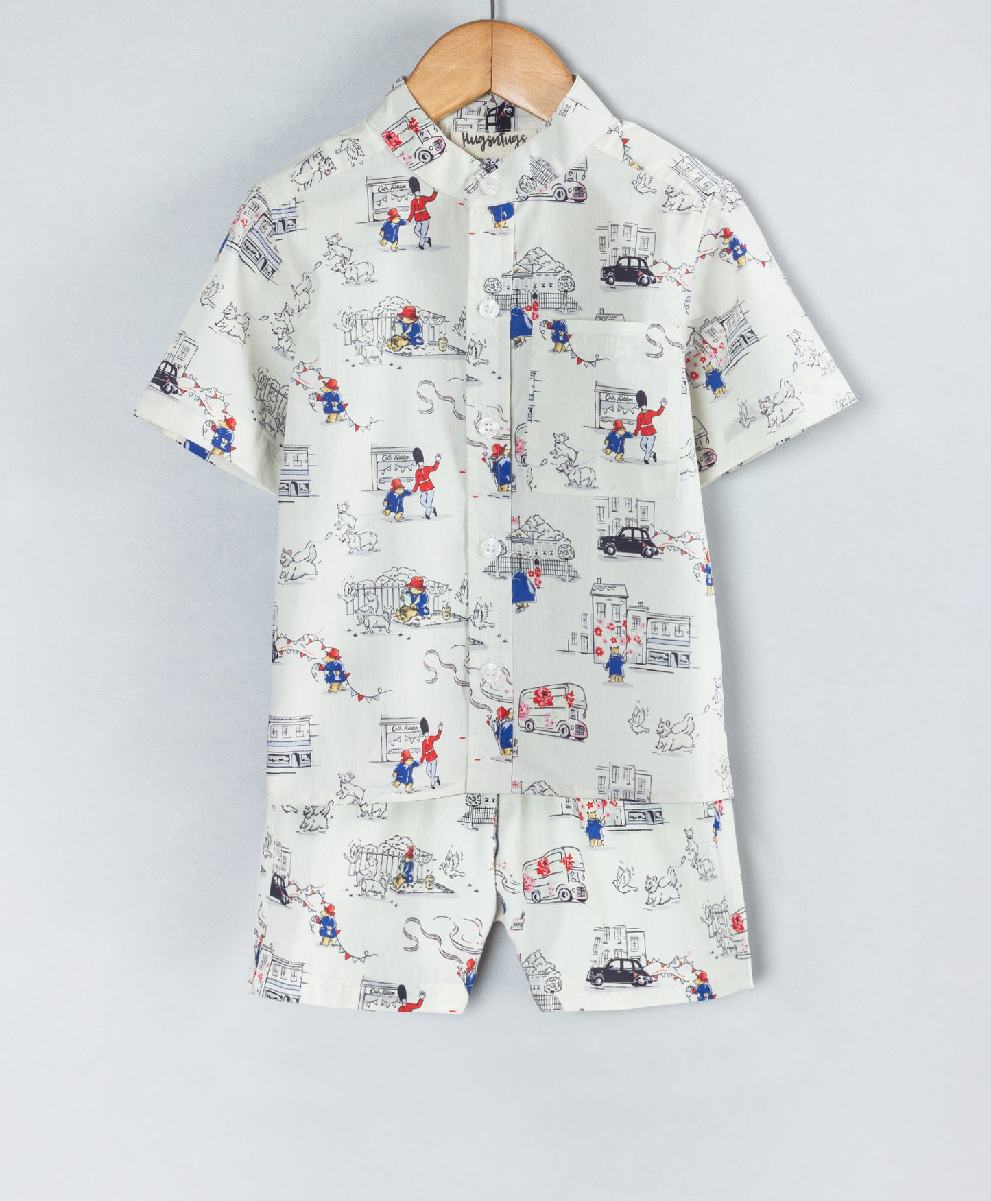 LONDON PRINT BOYS SHORTS SET