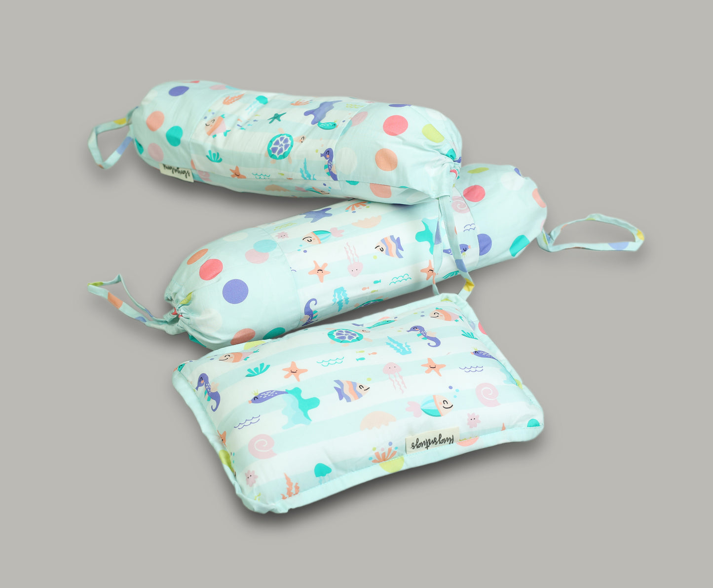 STARFISH & SEAHORSE PRINT COT SET