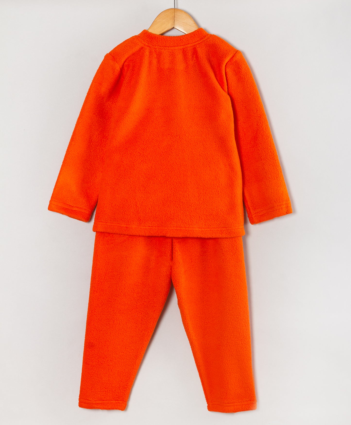 PENGUIN PATCHWORK ORANGE FLEECE SET