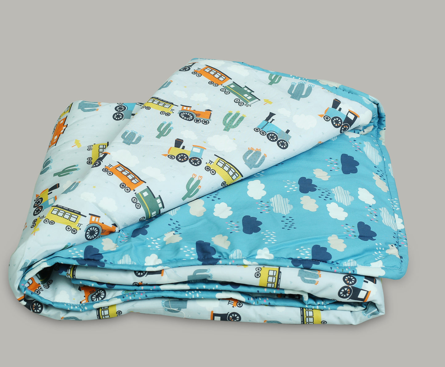TRAIN PRINT COT SET