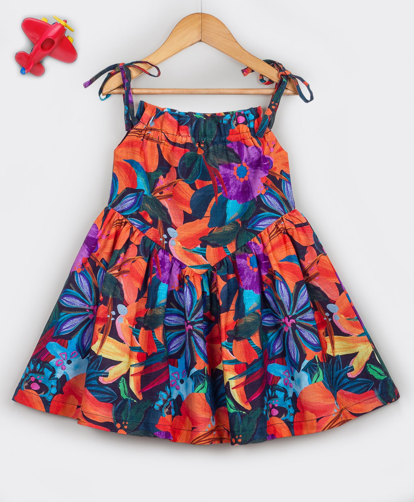 Hibiscus floral print dress