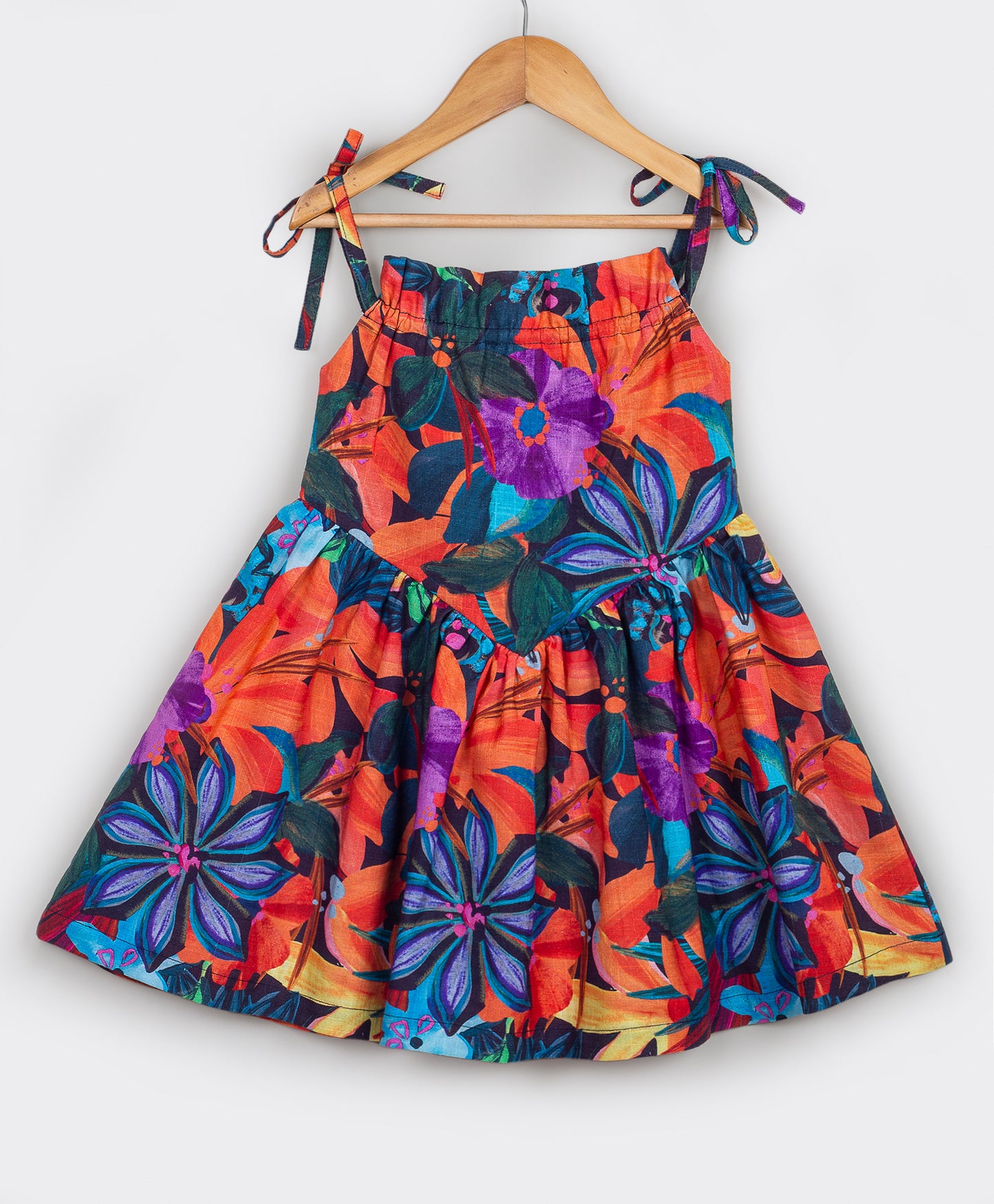 Hibiscus floral print dress