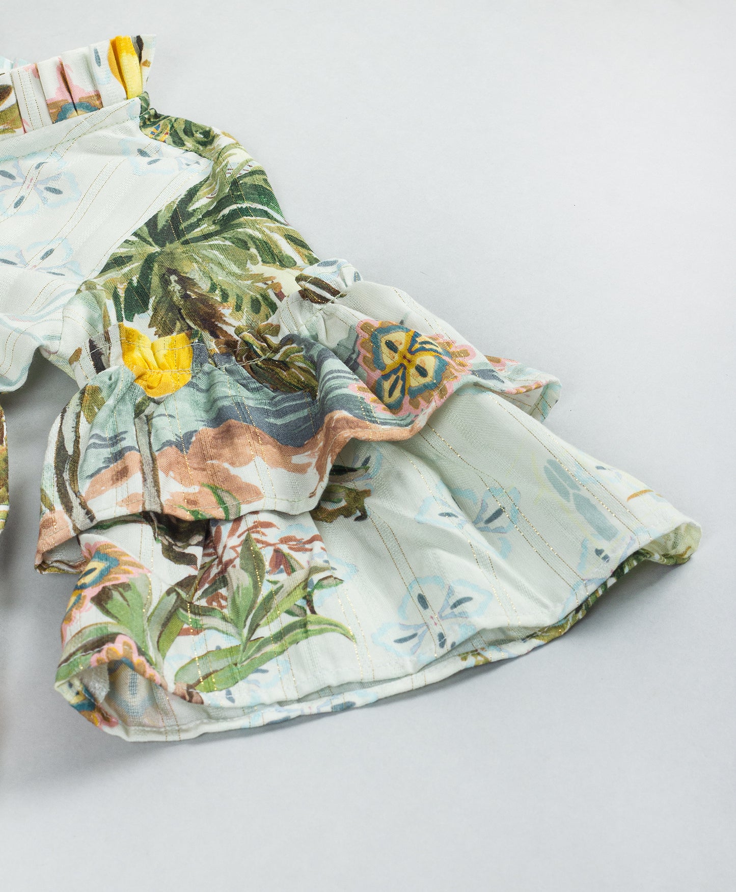 HOUSE AND TREE PRINT DRESS