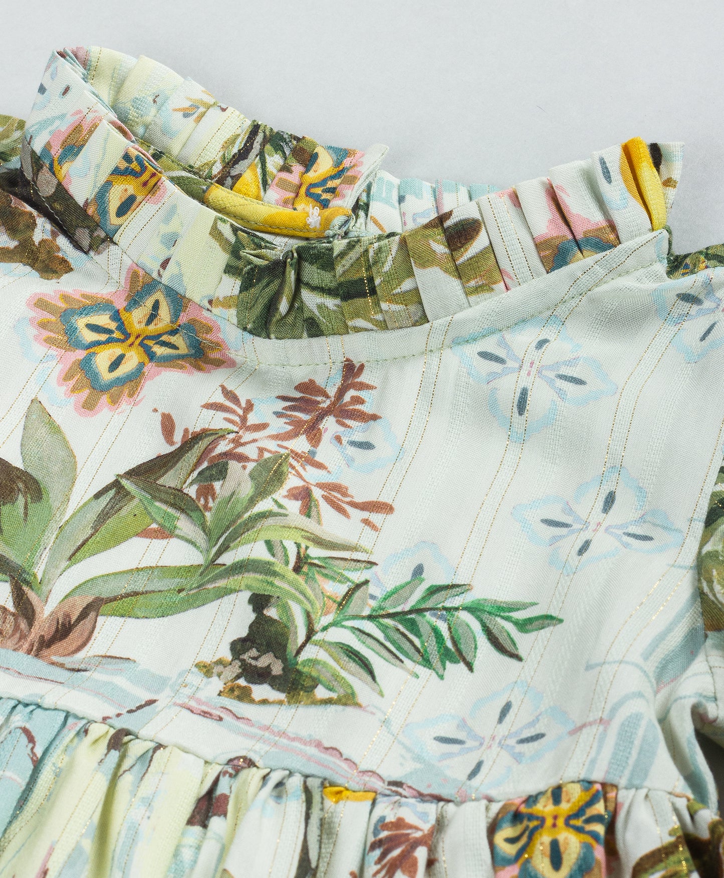 HOUSE AND TREE PRINT DRESS