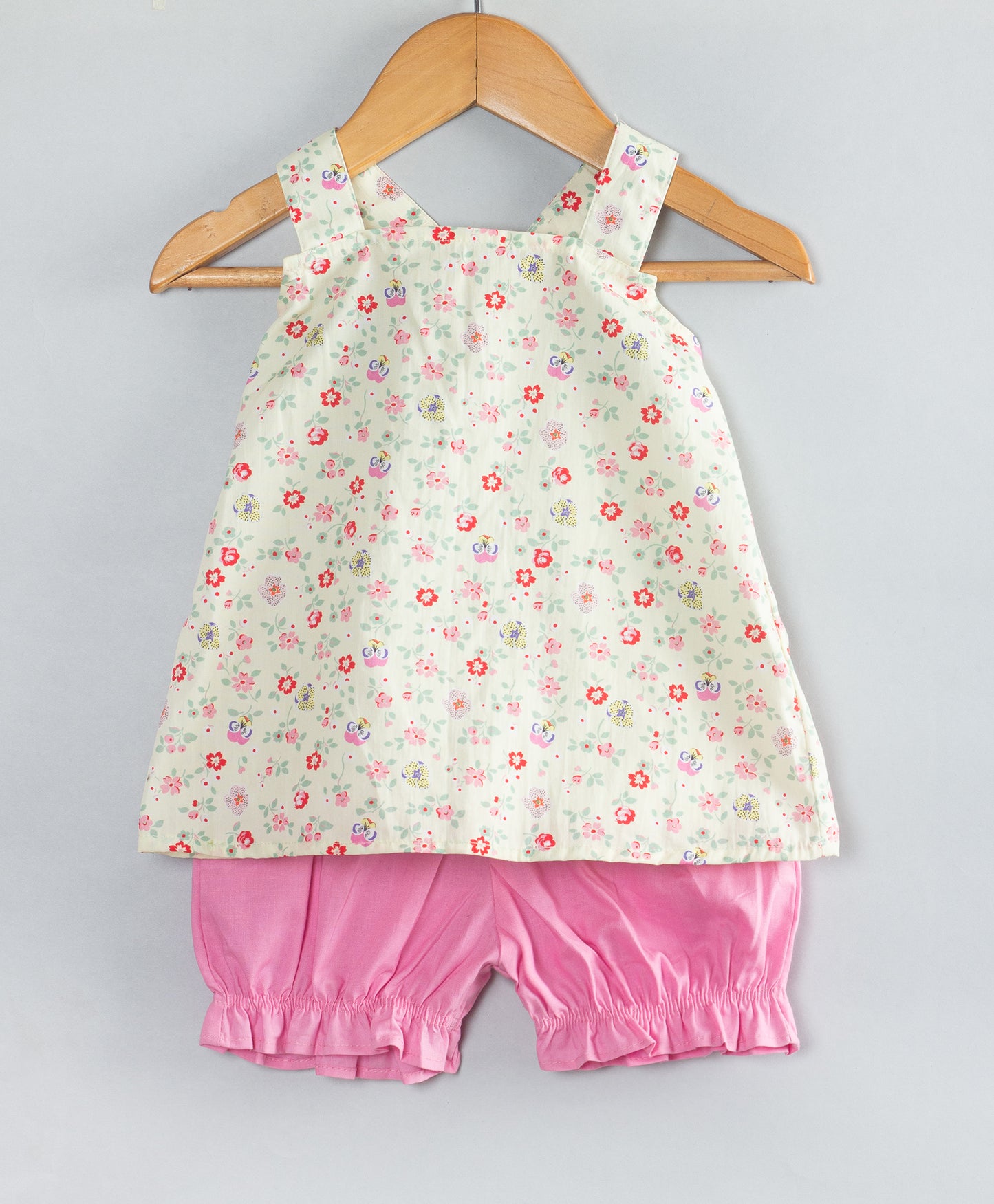 PASTEL YELLOW FLORAL PRINT INAFNT SET