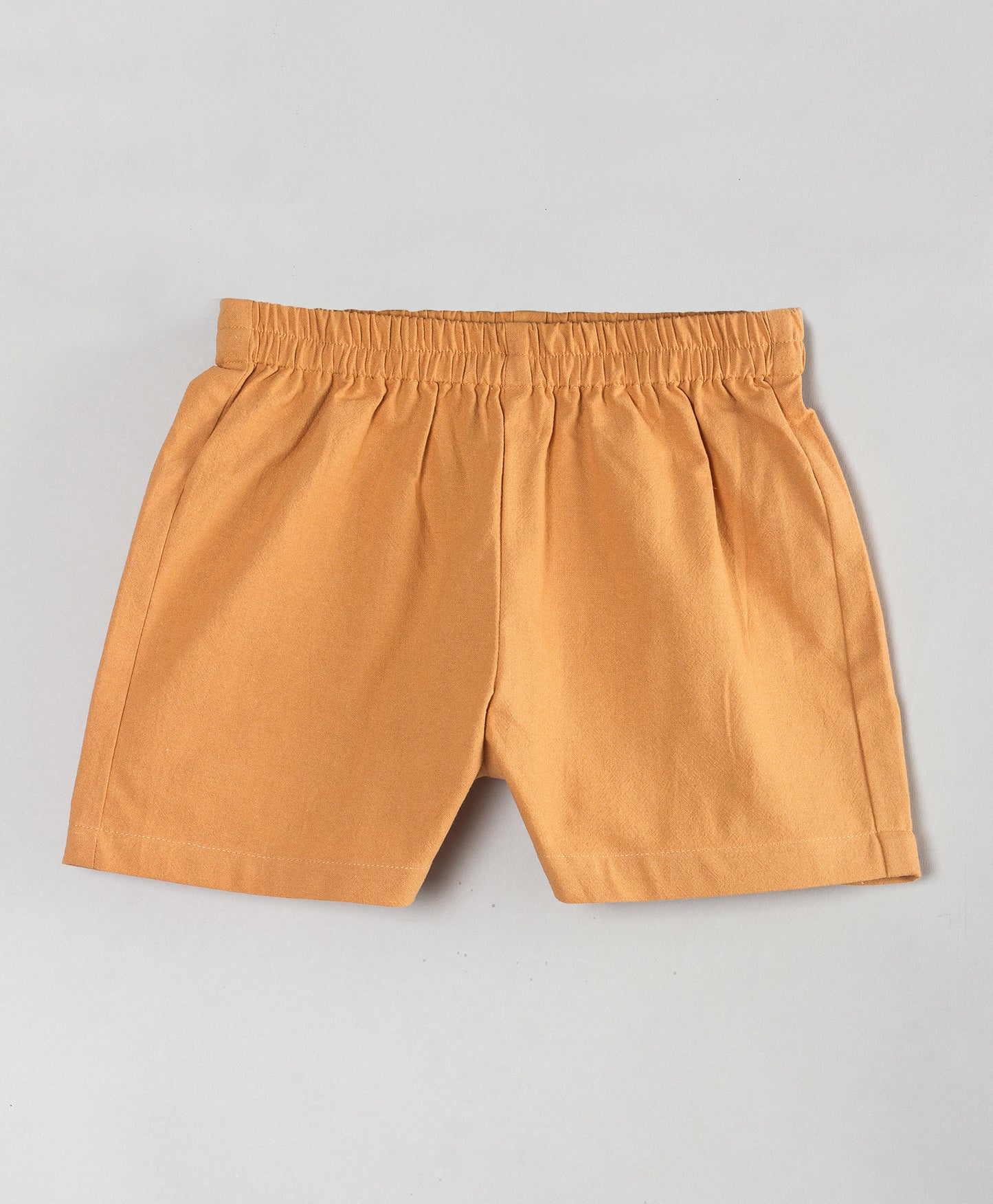 TAN SOLID SHORTS