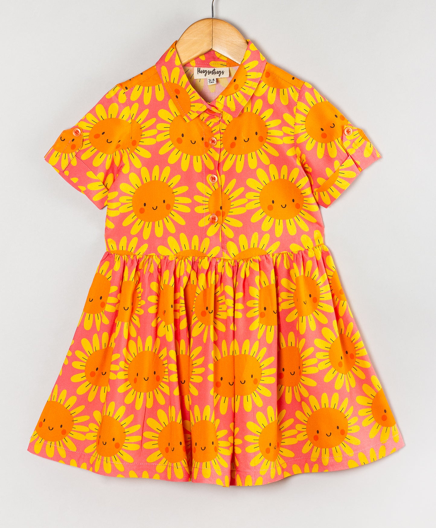 HAPPY SUNFLOWER PRINT DRESS