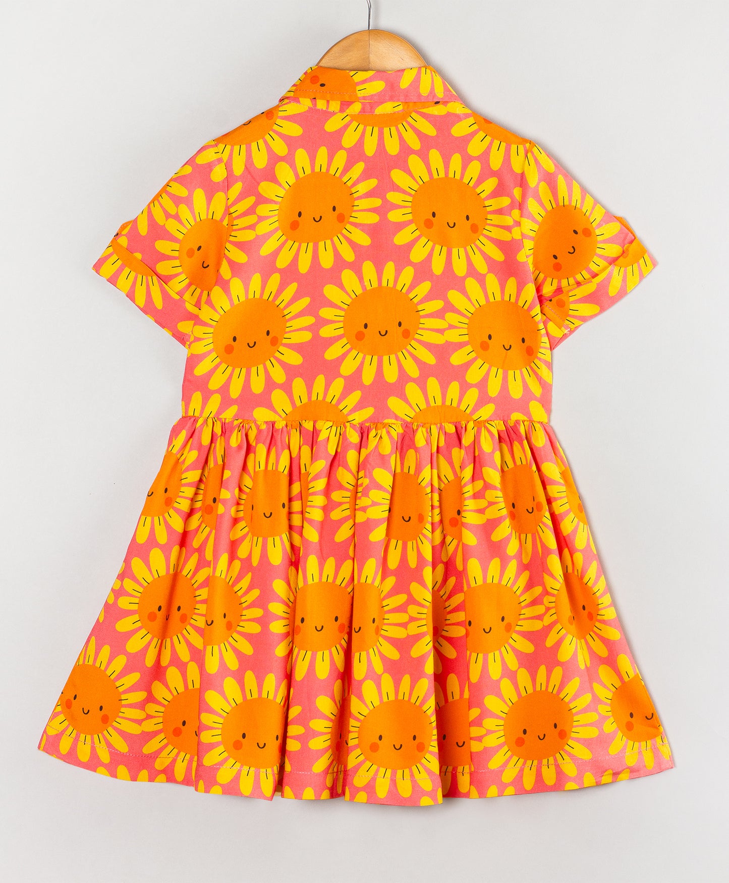 HAPPY SUNFLOWER PRINT DRESS