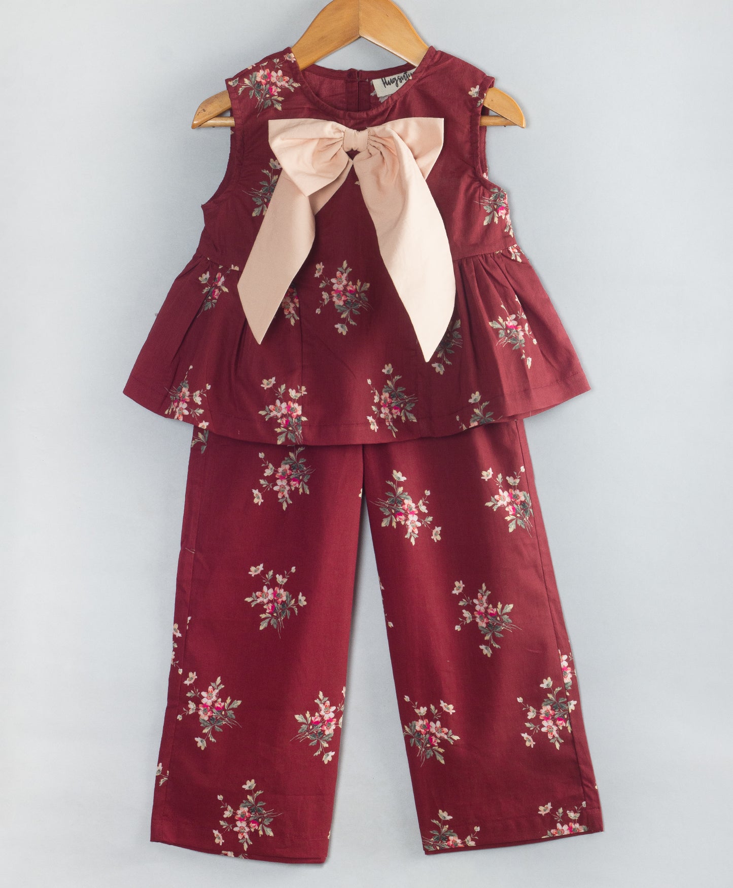 MAROON FLOWER PRINT COORDINATE SET