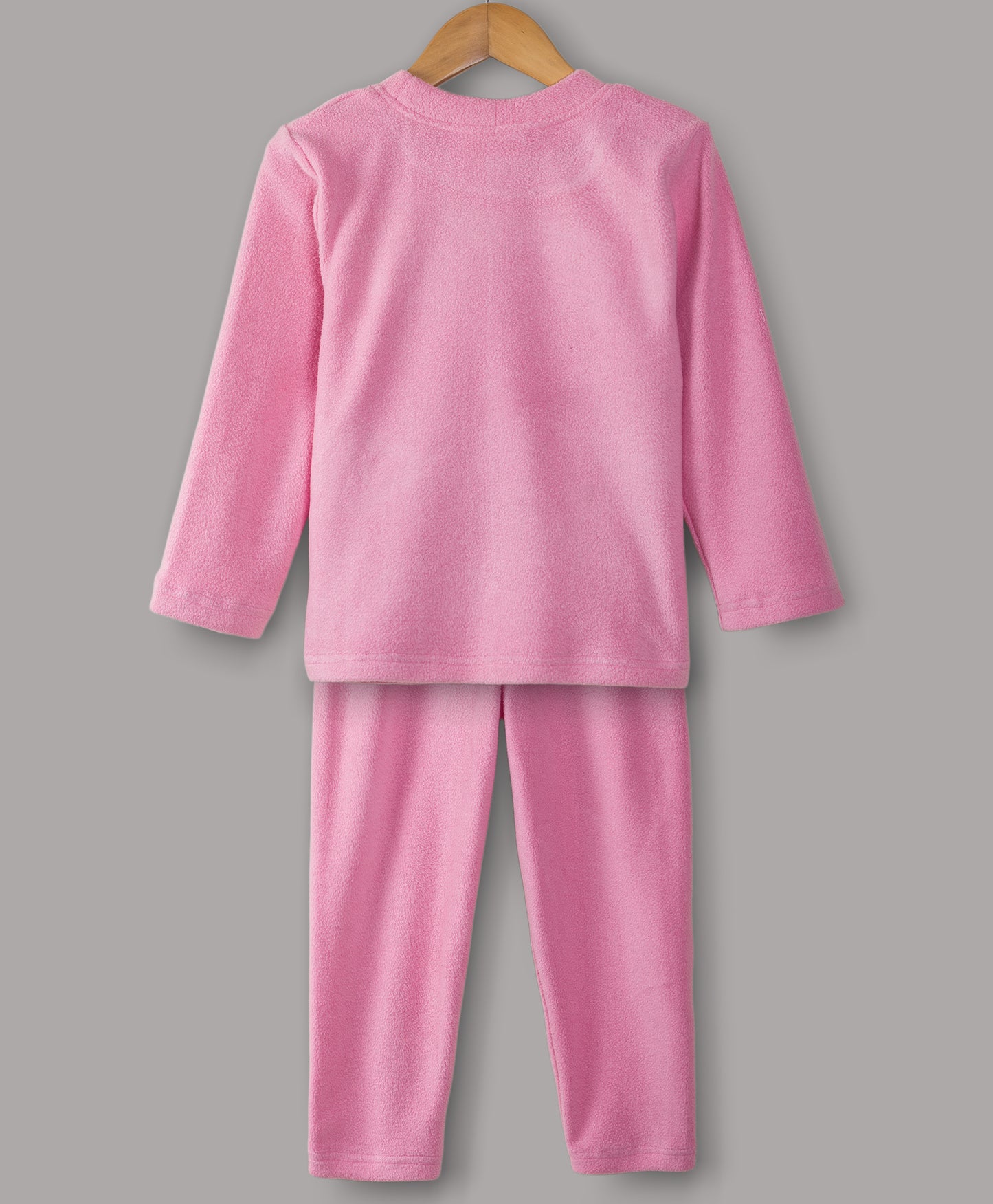 Unicorn patch pink fleece set