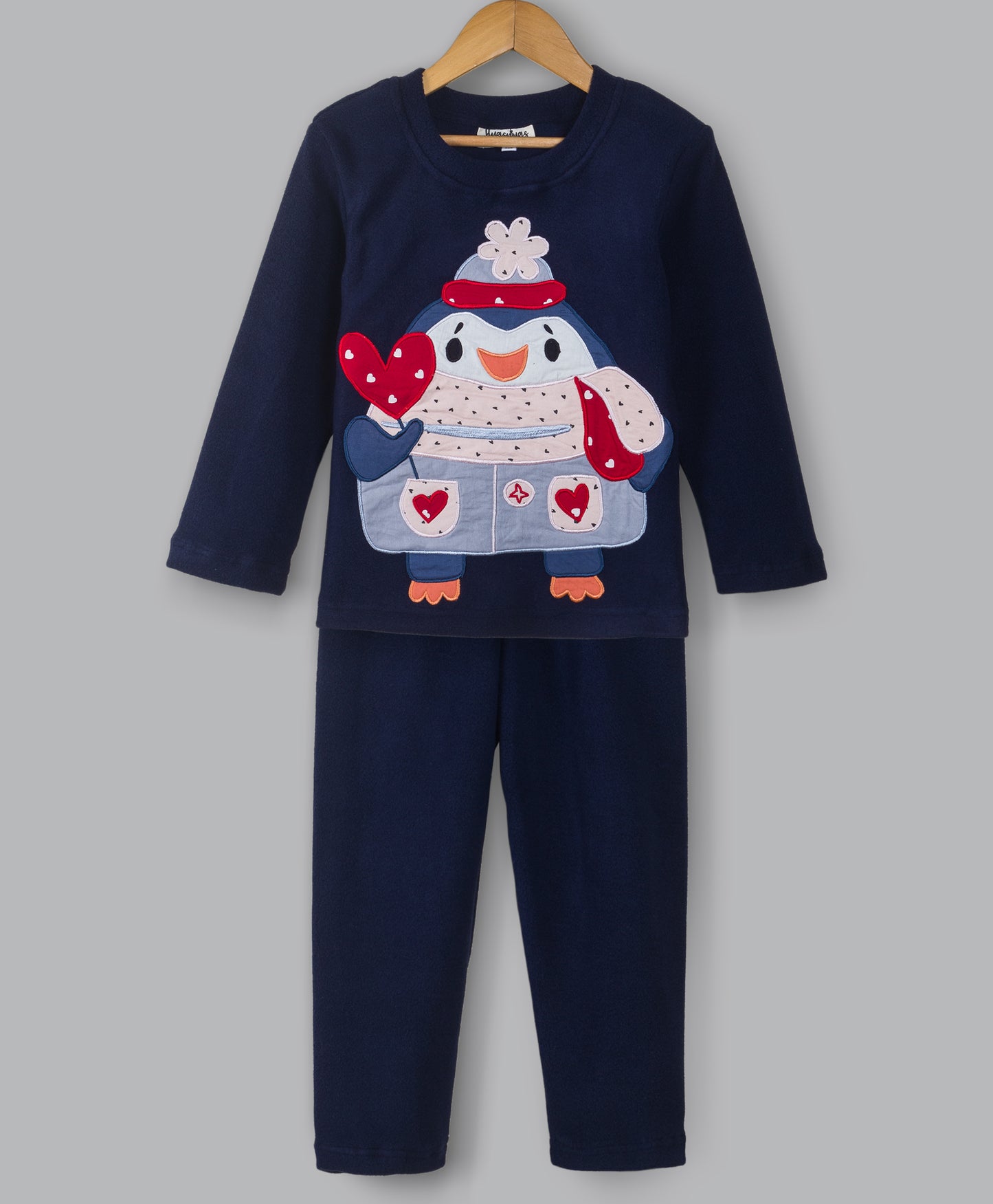 PENGUIN PATCH FLEECE SET