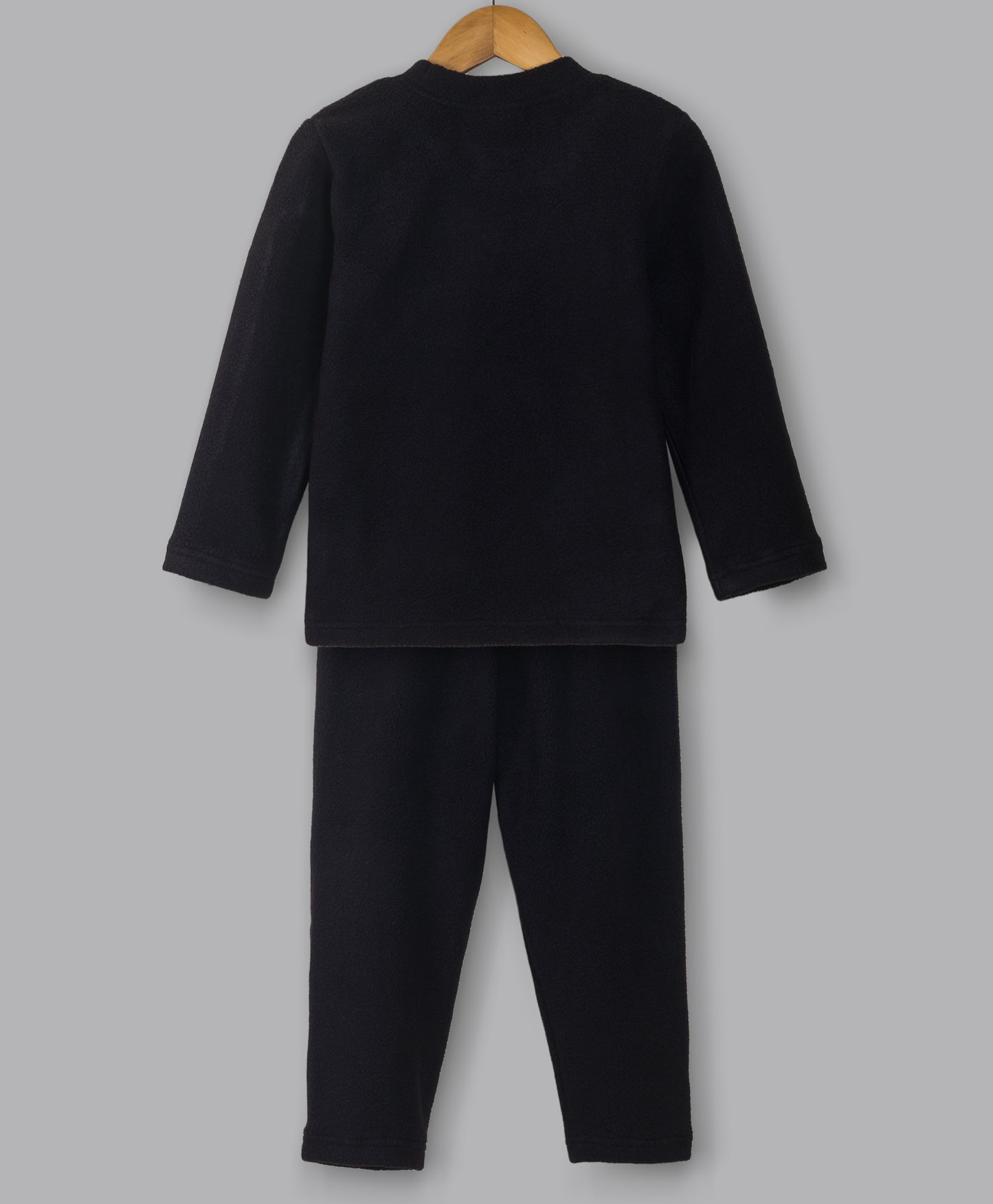 CAT PATCH BLACK FLEECE SET