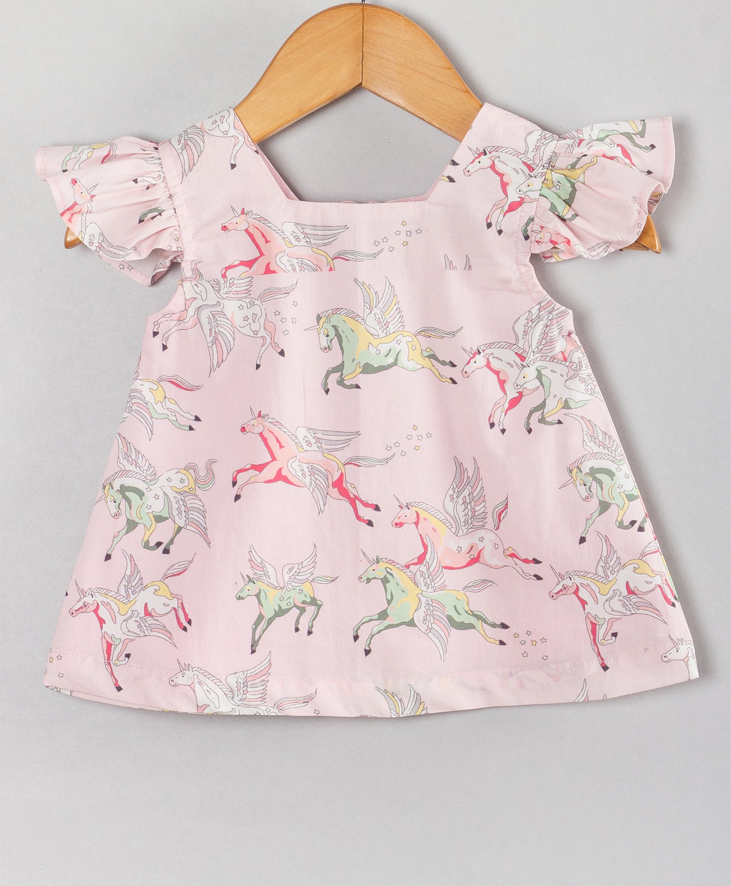 PINK UNICORN PRINT INFANT SET
