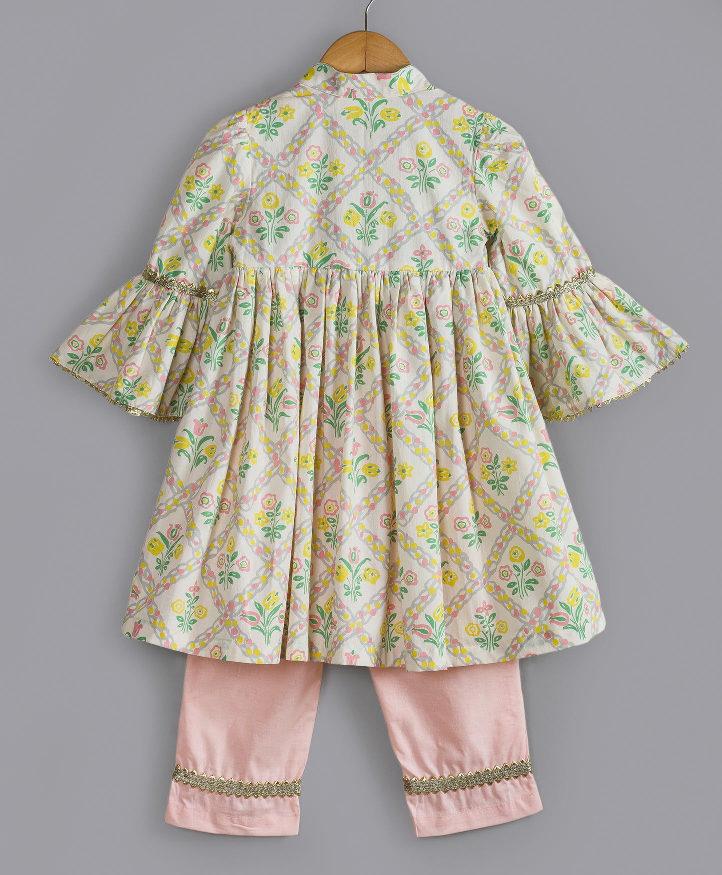 ALL OVER FLORAL PRINT KURTA SET