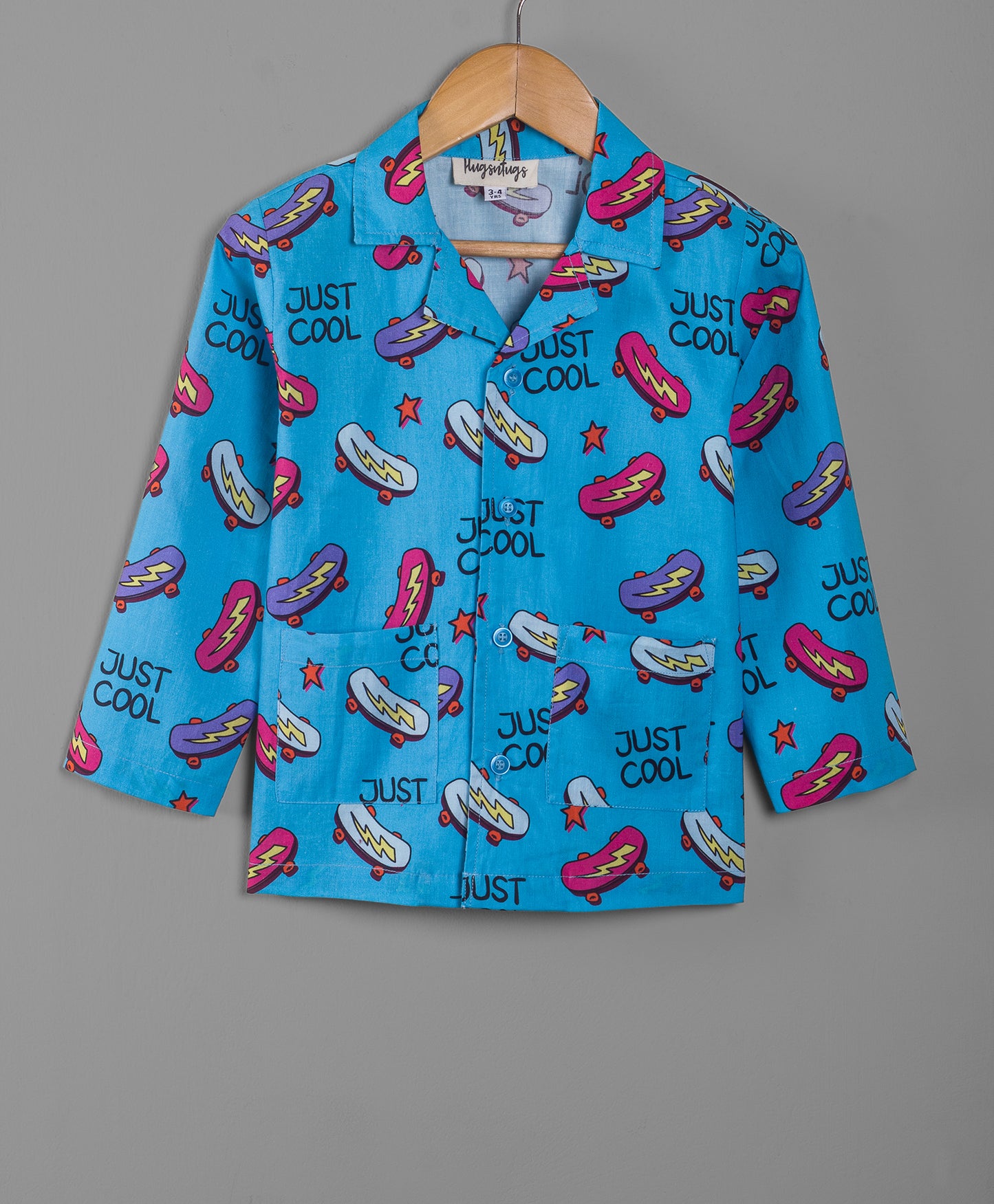 JUST COOL SKATEBOARD PRINT NIGHTSUIT