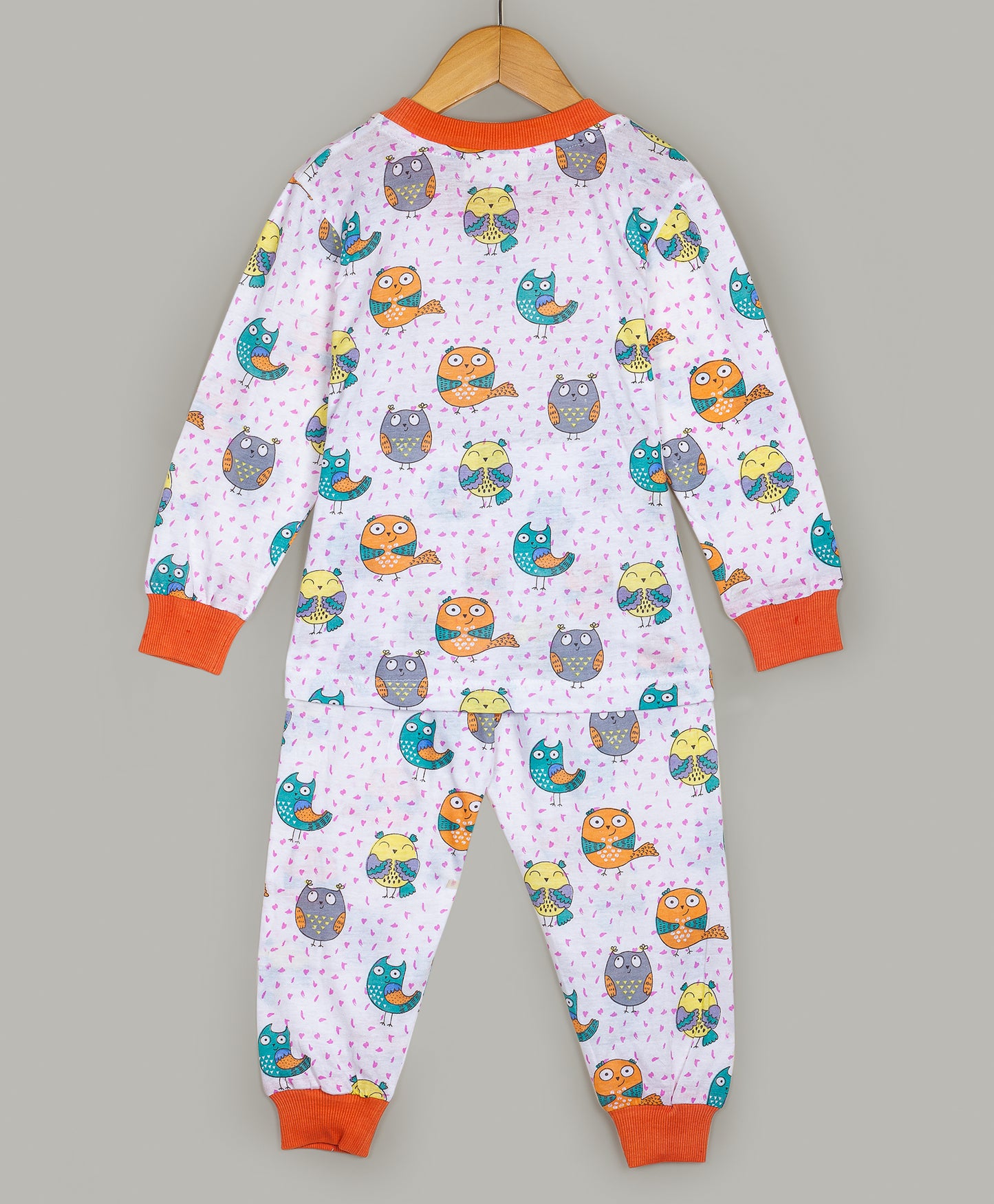 ALL OVER OWL PRINT JERSEY SLEEP SET