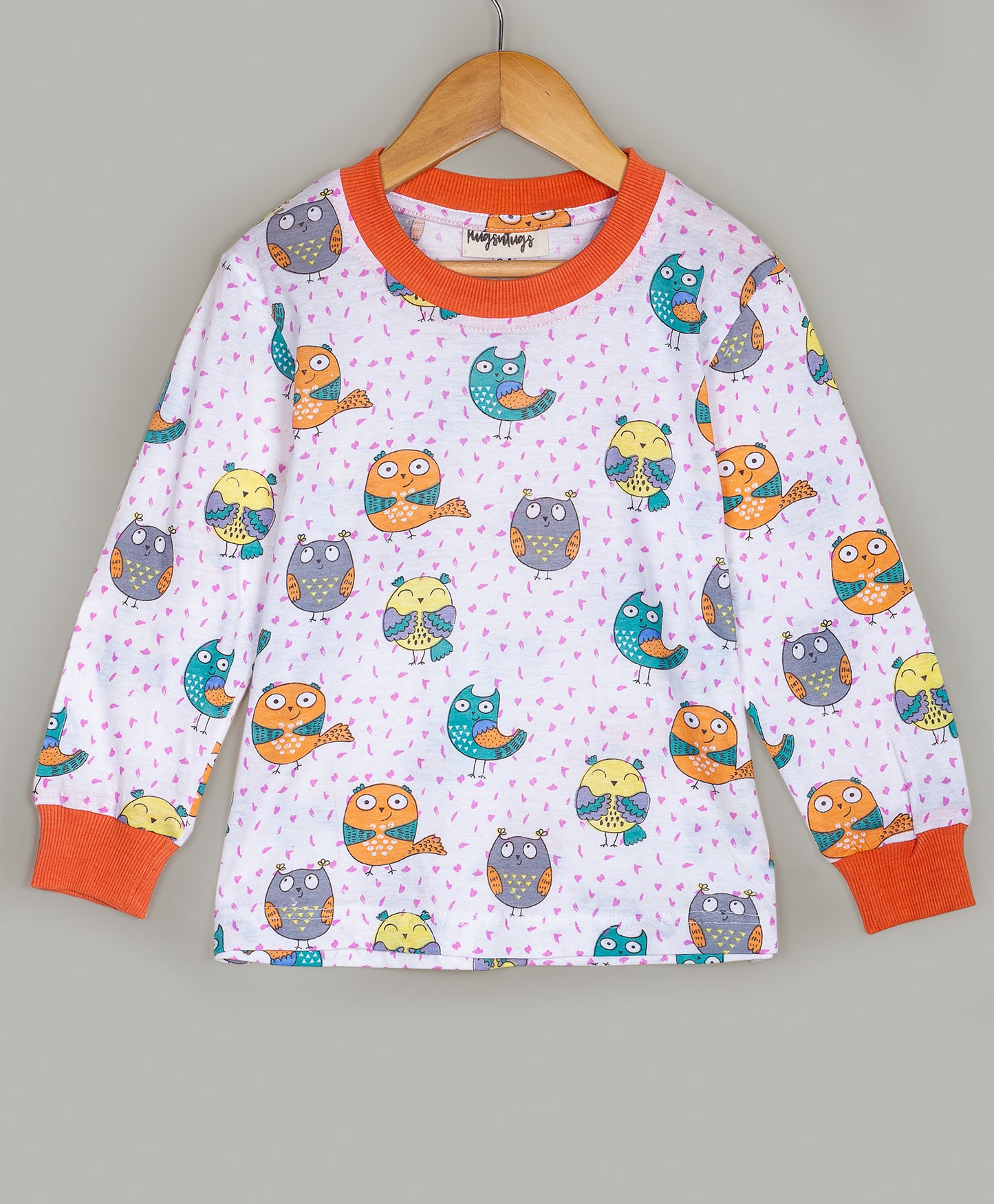 ALL OVER OWL PRINT JERSEY SLEEP SET