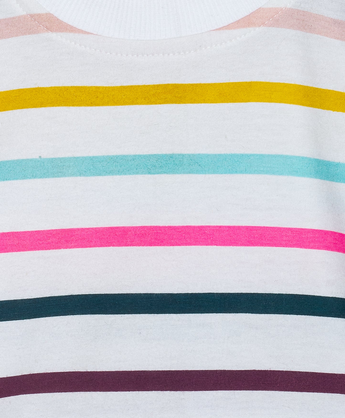 MULTI STRIPE PRINT JERSEY SET