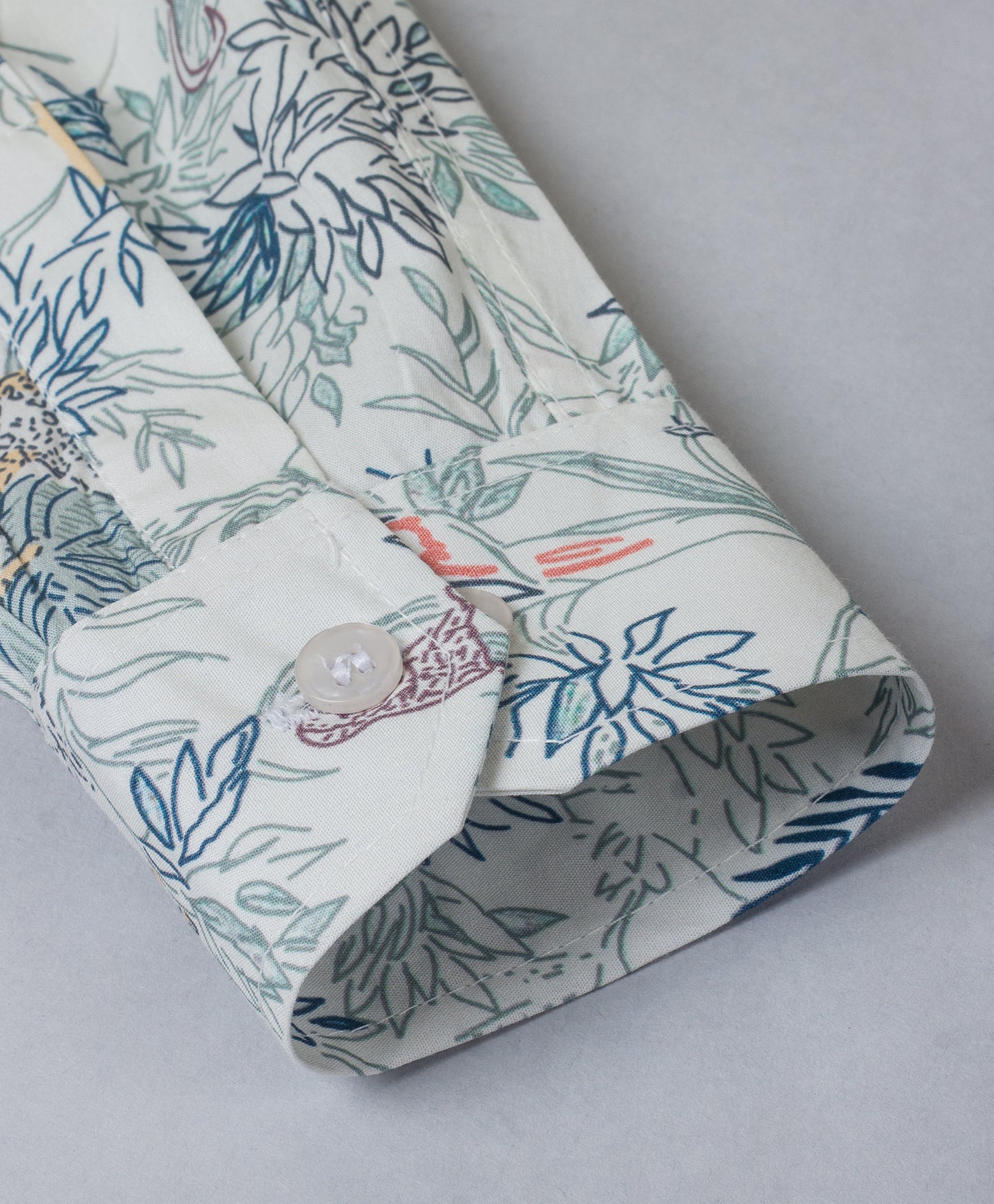 JUNGLE TREE PRINT FULL SLEEVES BOYS SHIRT