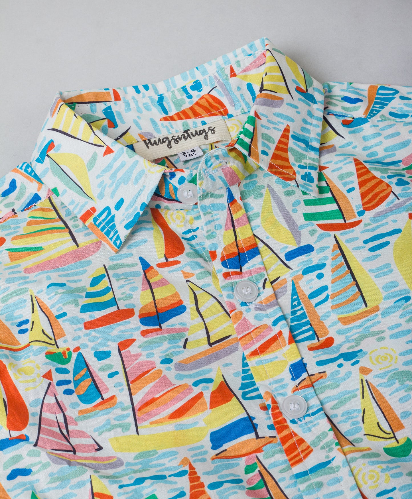 SAILOR BOAT PRINT FULL SLEEVES SHIRT