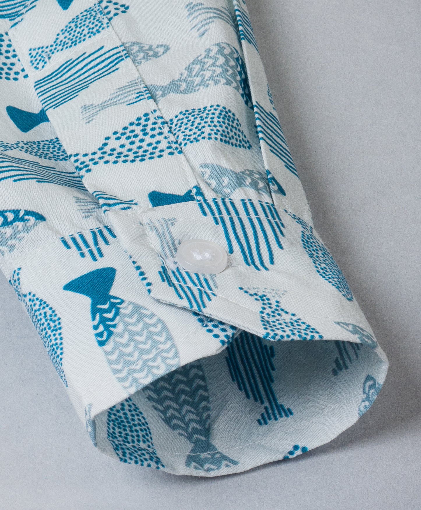 ALL OVER FISH PRINT BOYS SHIRT