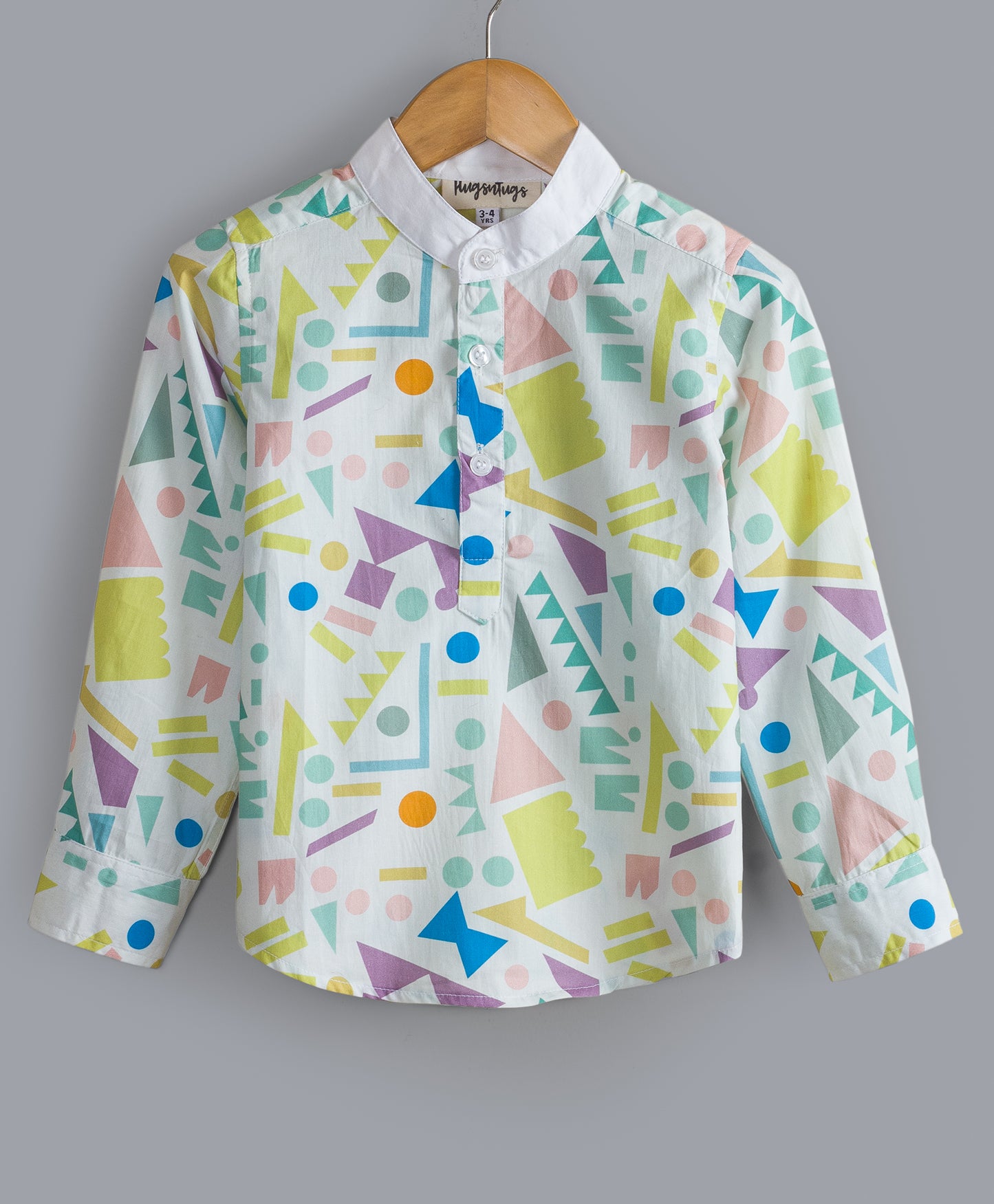 ABSTRACT PRINT FULL SLEEVES BOYS SHIRT